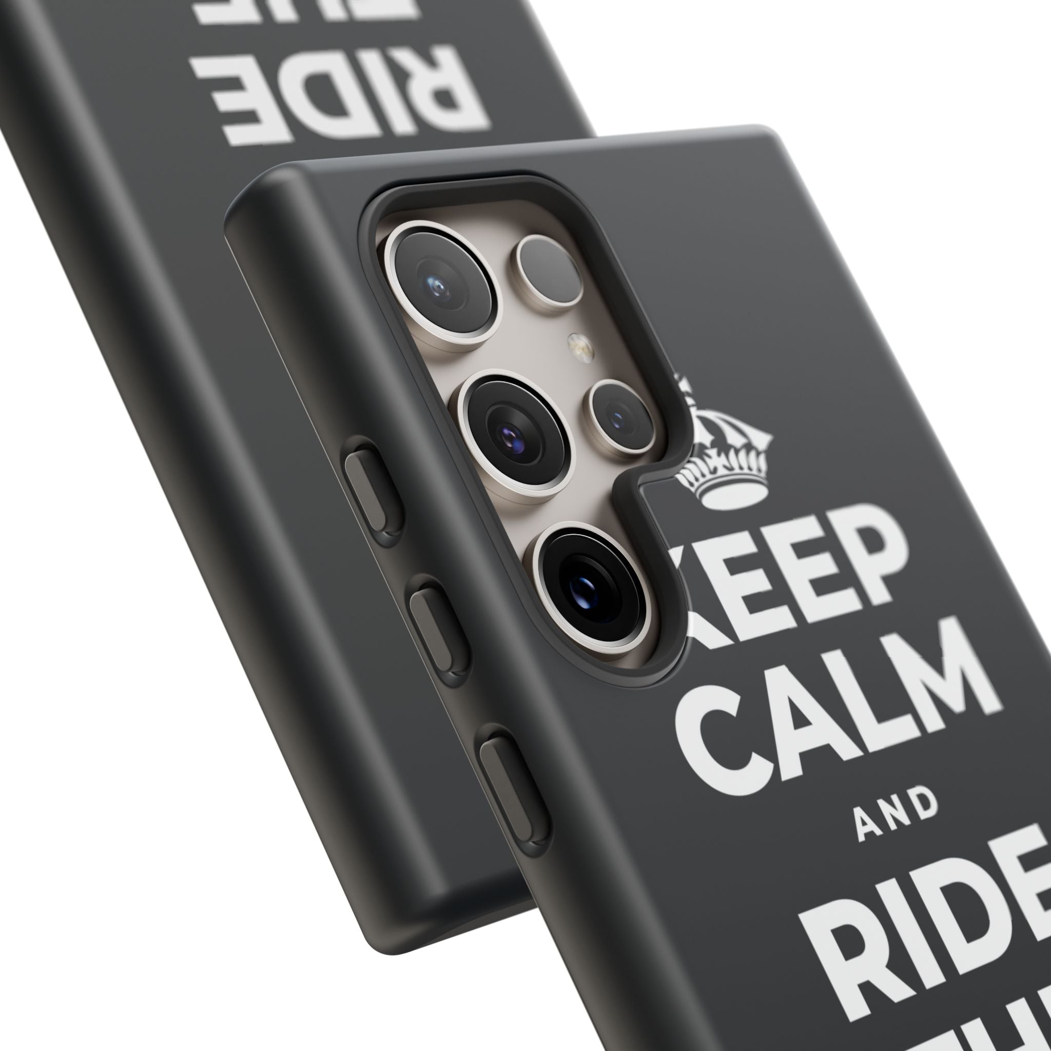 KEEP CALM AND RIDE THE GOOD WAVE Phone Case (Dark)
