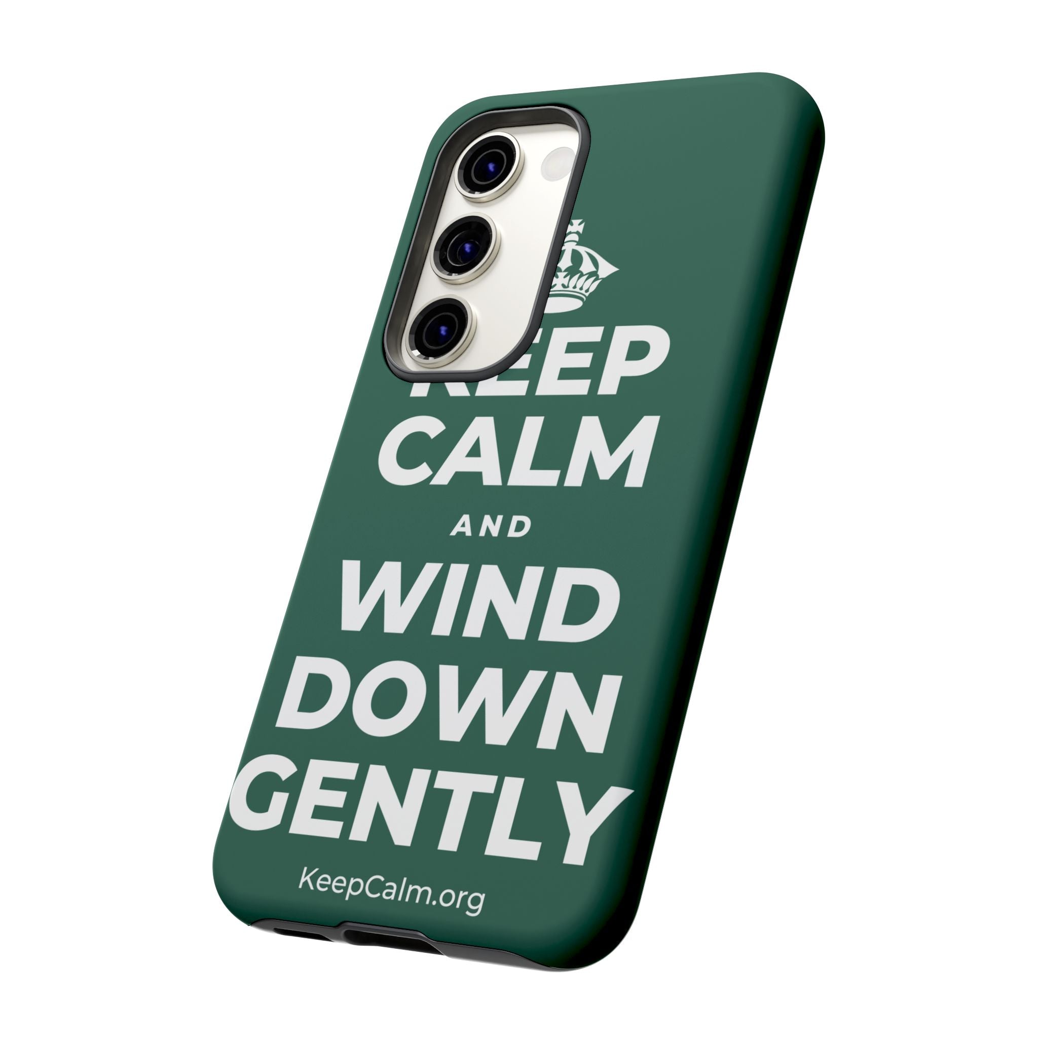 KEEP CALM AND WIND DOWN GENTLY Phone Case
