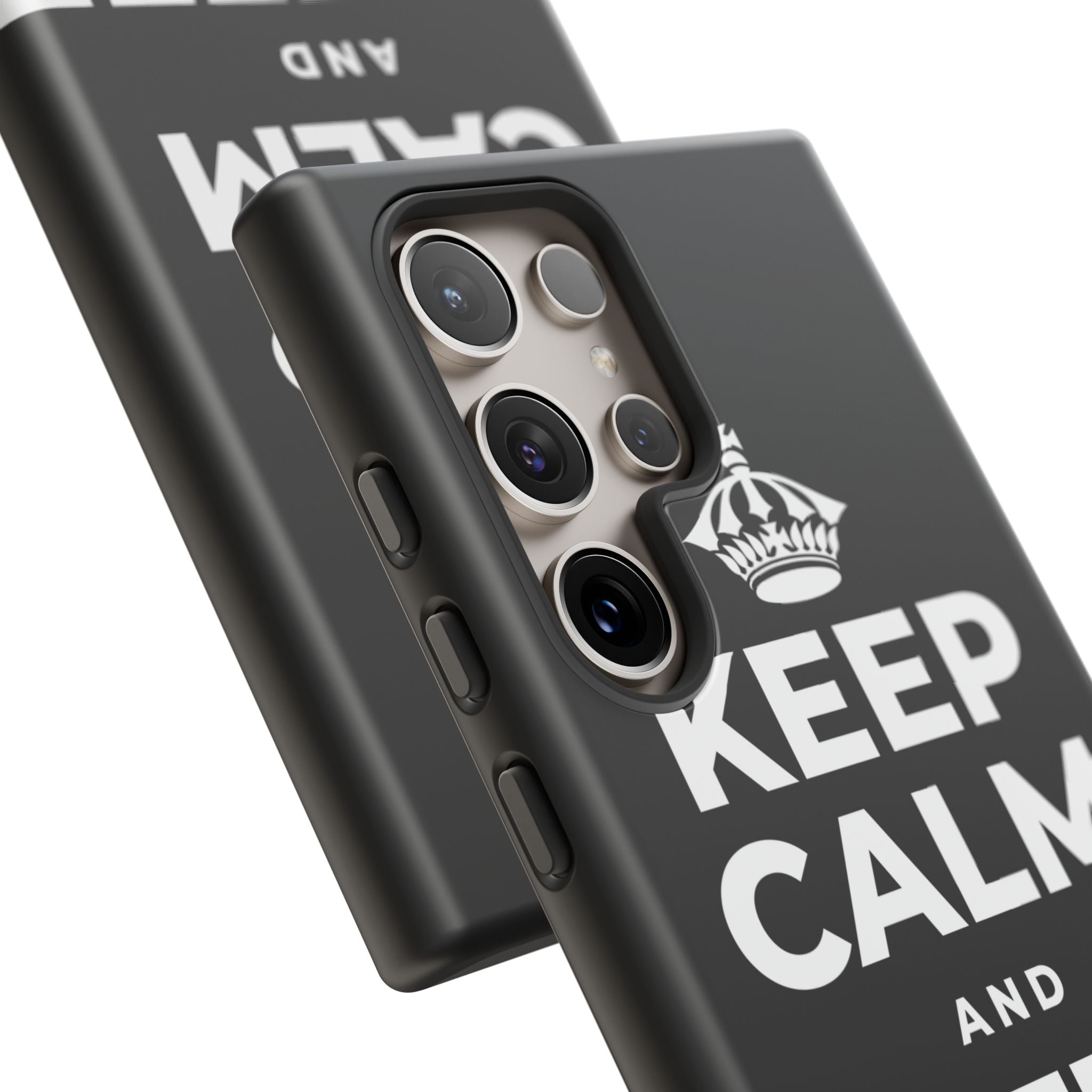 KEEP CALM AND COFFEE FIRST Phone Case
