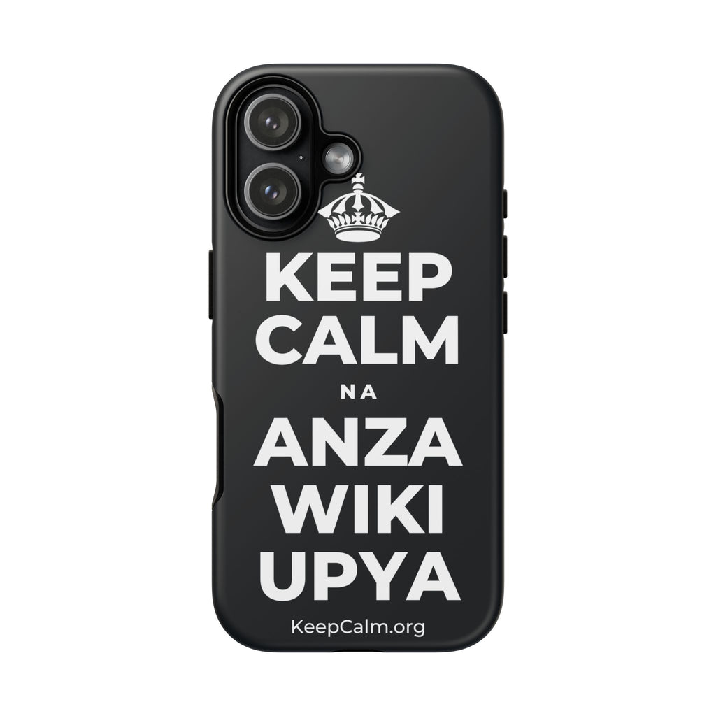 KEEP CALM NA ANZA WIKI UPYA Phone Case (Dark)