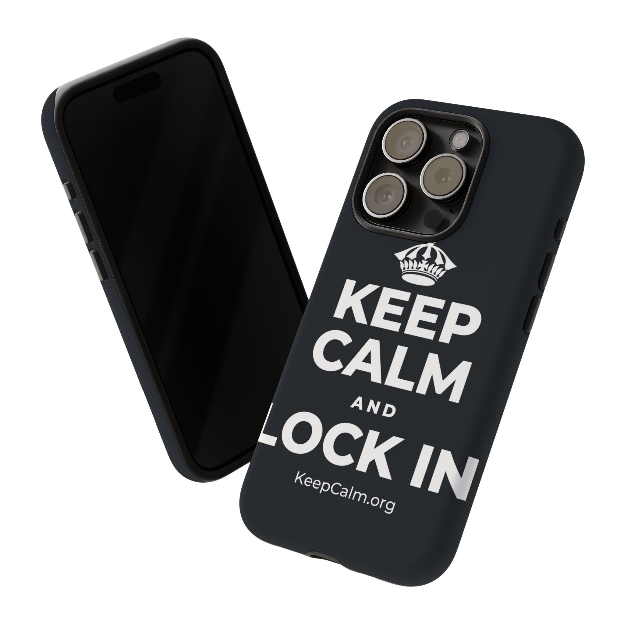 KEEP CALM AND LOCK IN Phone Case (Dark)