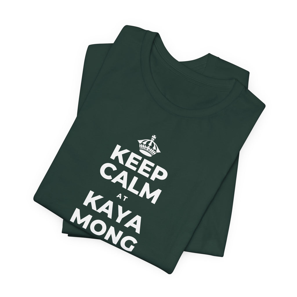 KEEP CALM AT KAYA MONG MATUTO NG KAHIT ANO T-Shirt (White–Asphalt)