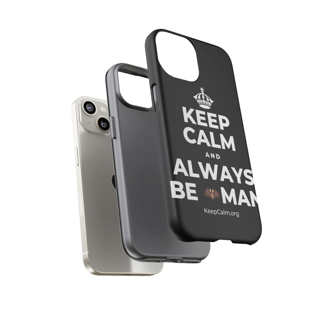 KEEP CALM AND ALWAYS BE 🦇MAN Phone Case