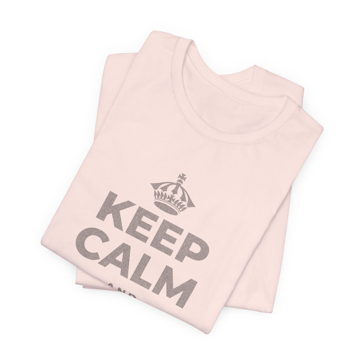 KEEP CALM AND BUILD IT T-Shirt (Soft Cream–Heather Mauve)