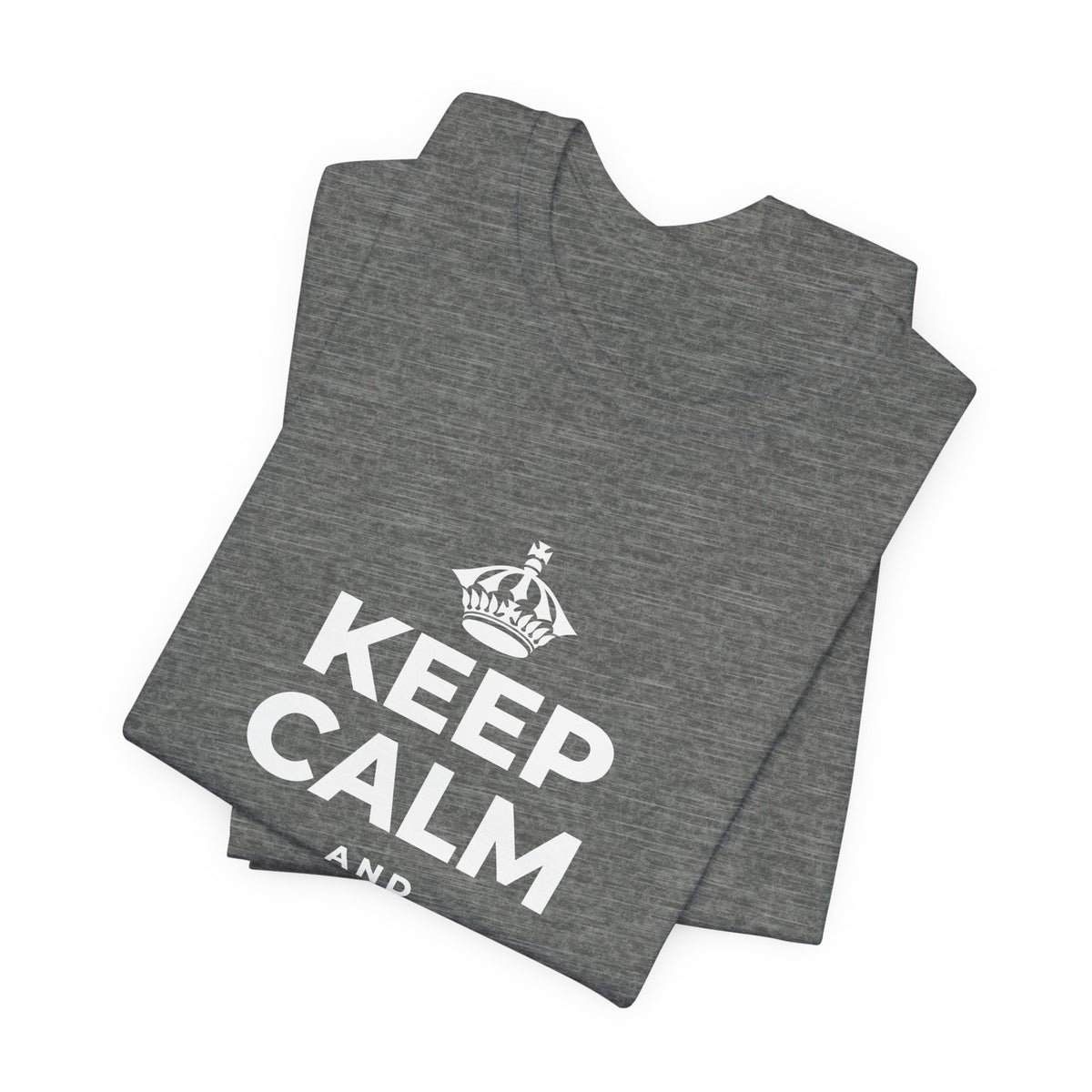 KEEP CALM AND HOLD ON TO HOPE T-Shirt (Baby Blue–Silver)