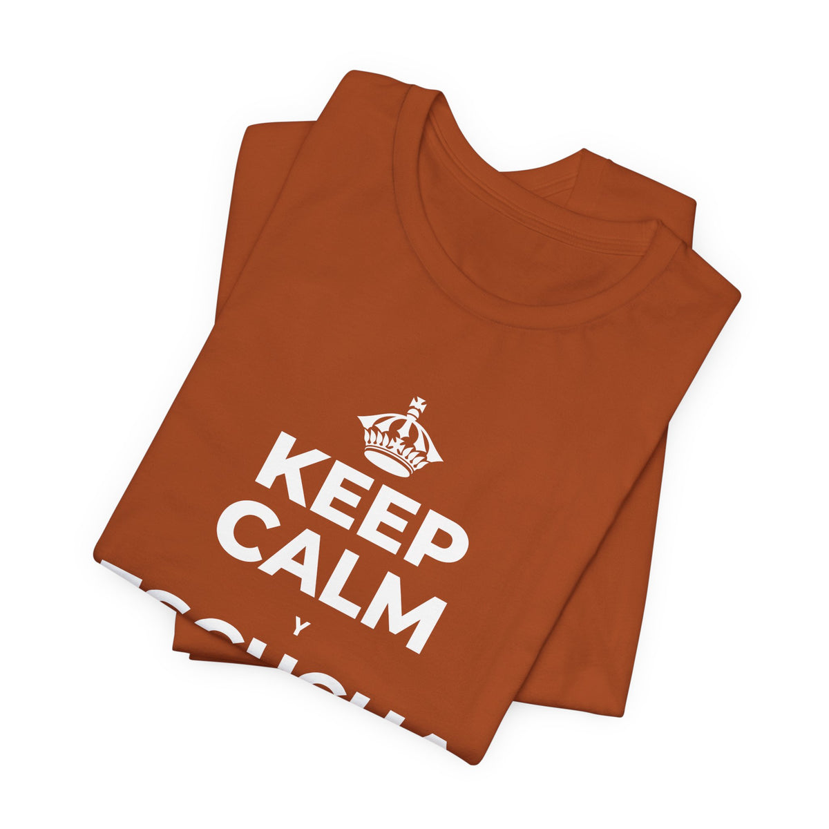 KEEP CALM Y ESCUCHA LA LLUVIA T-Shirt (Military Green–Autumn)
