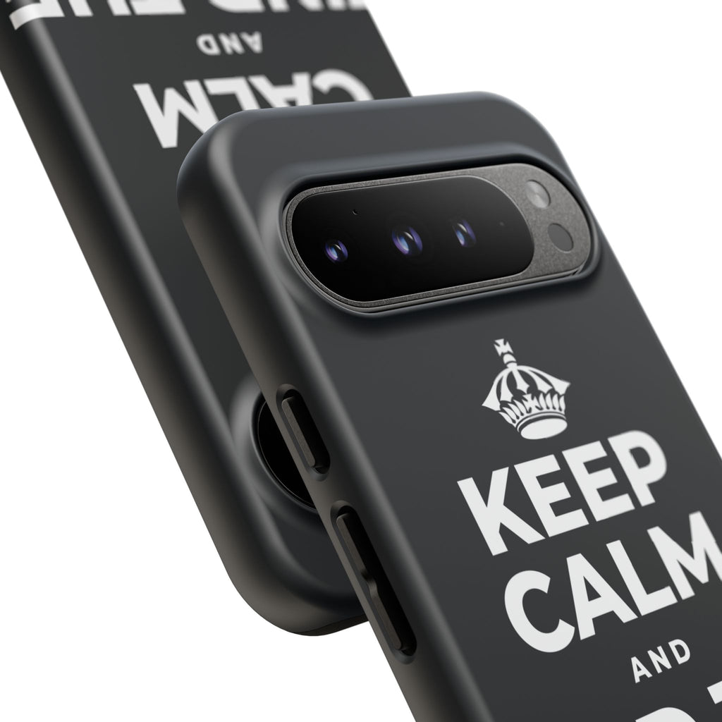 KEEP CALM AND FIND THE HORIZON Phone Case (Dark)