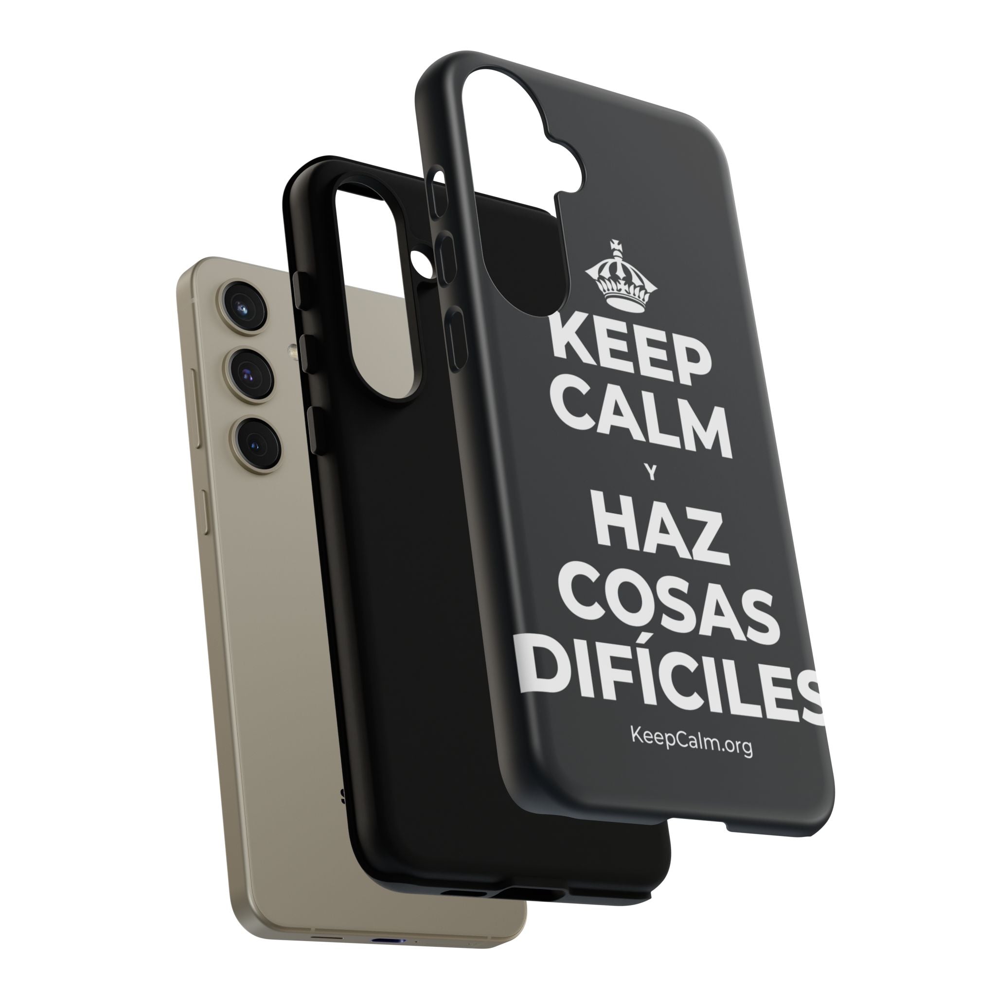 KEEP CALM Y HAZ COSAS DIFÍCILES Phone Case (Dark)