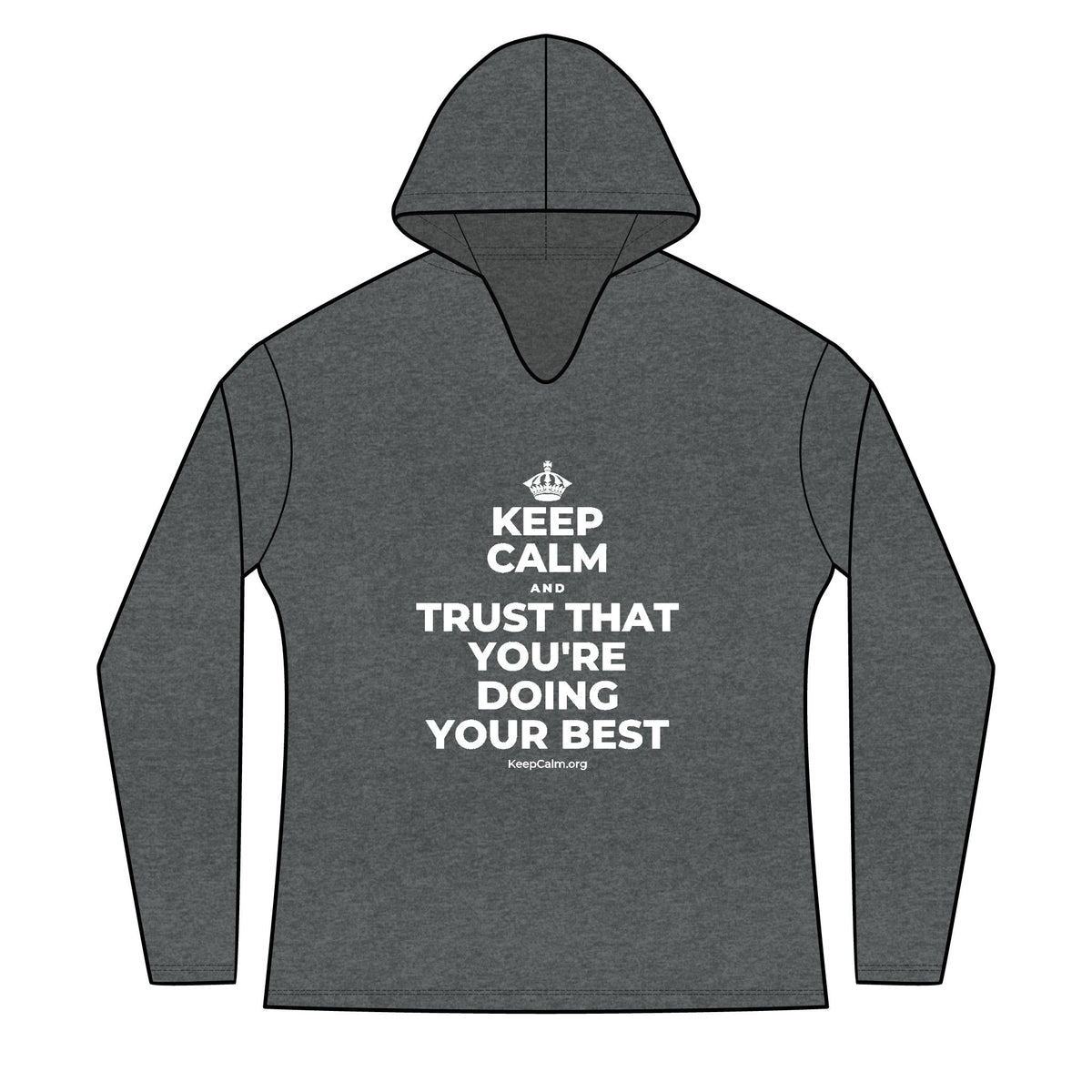 KEEP CALM AND TRUST THAT YOU'RE DOING YOUR BEST Women's Long Sleeve Hoodie