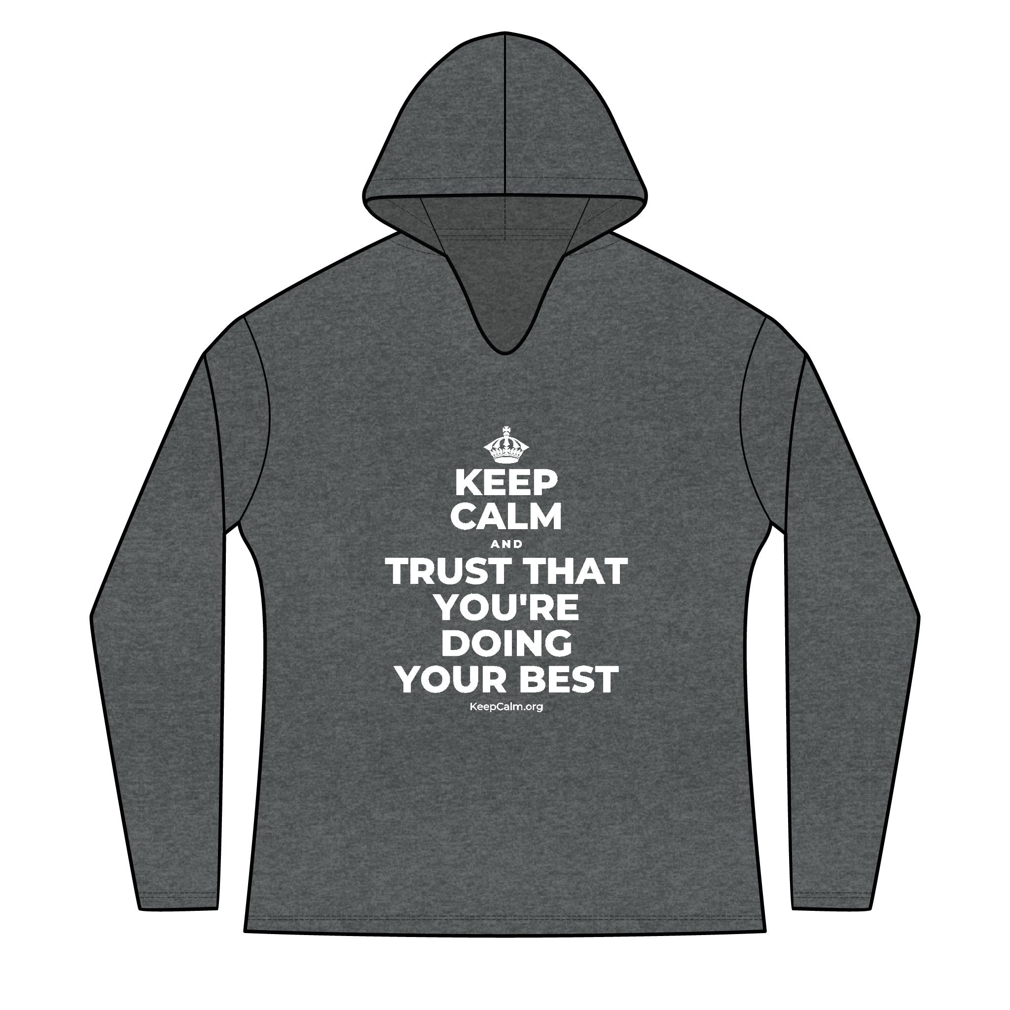 KEEP CALM AND TRUST THAT YOU'RE DOING YOUR BEST Women's Long Sleeve Hoodie