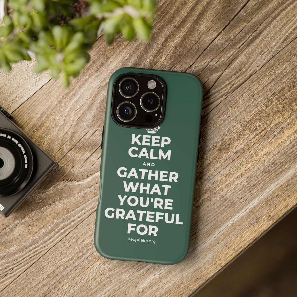 KEEP CALM AND GATHER WHAT YOU'RE GRATEFUL FOR Phone Case