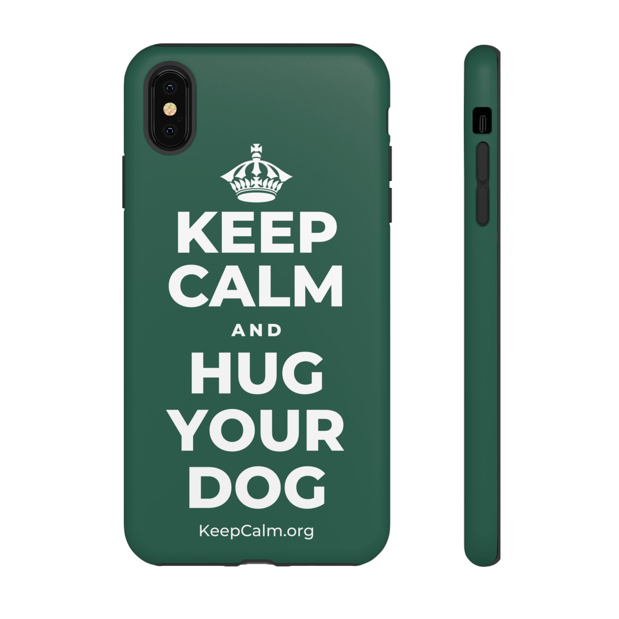 KEEP CALM AND HUG YOUR DOG Phone Case