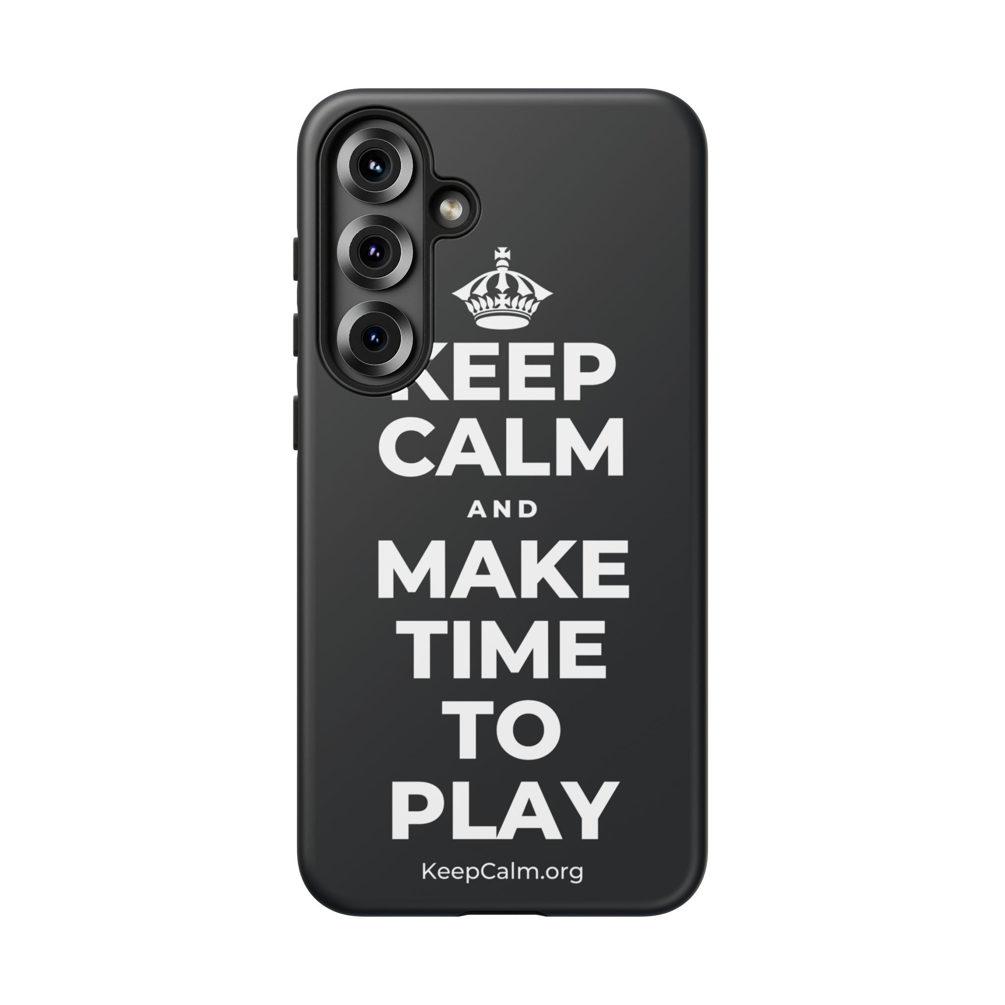 KEEP CALM AND MAKE TIME TO PLAY Phone Case (Dark)