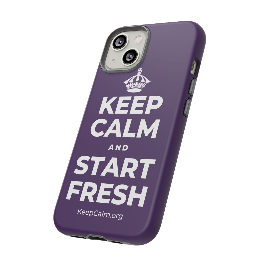 KEEP CALM AND START FRESH Phone Case