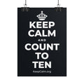 KEEP CALM AND COUNT TO TEN Poster (Dark)