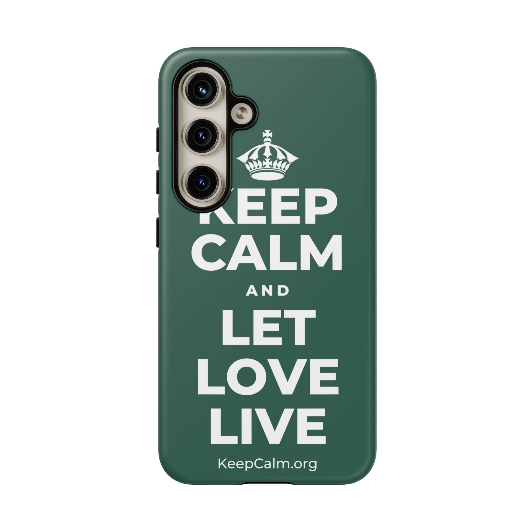KEEP CALM AND LET LOVE LIVE Phone Case