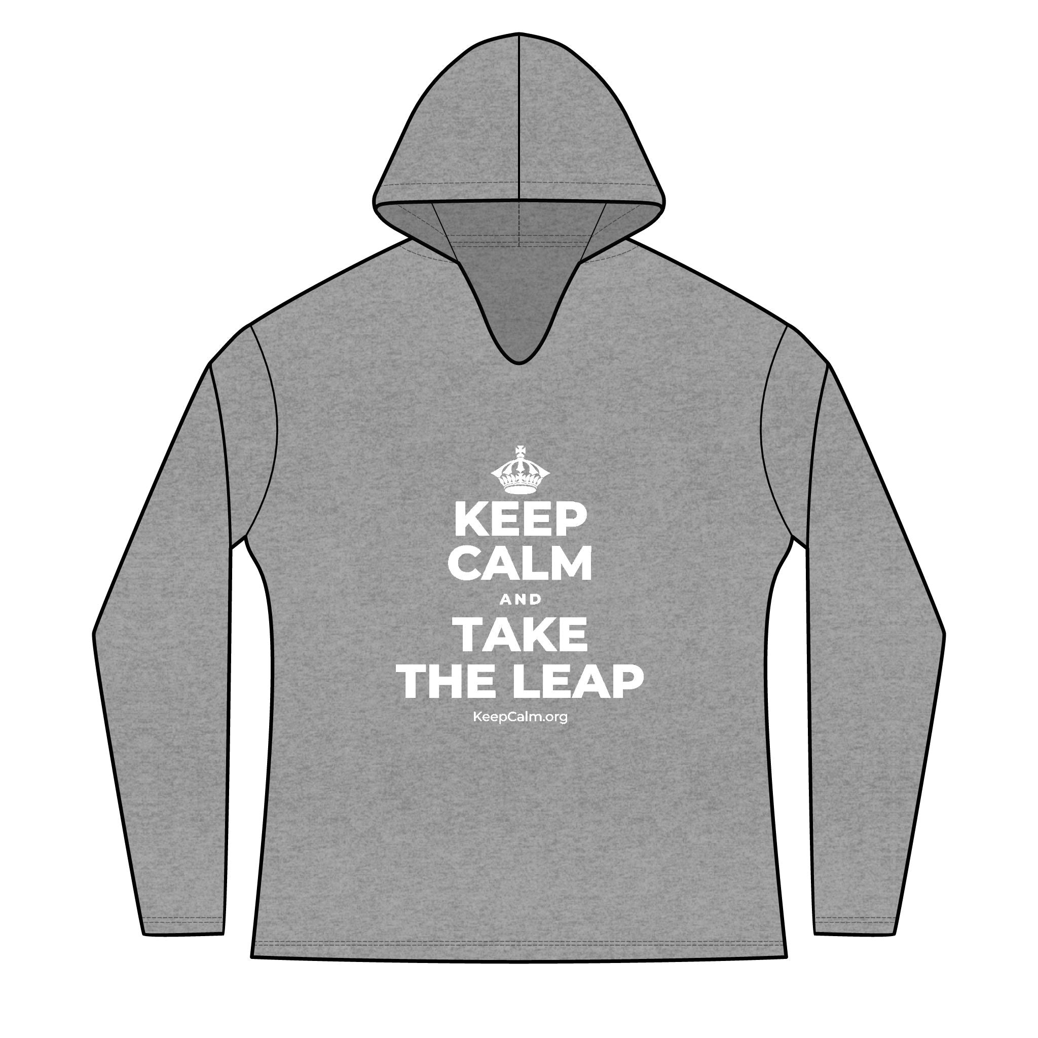 KEEP CALM AND TAKE THE LEAP Women's Long Sleeve Hoodie