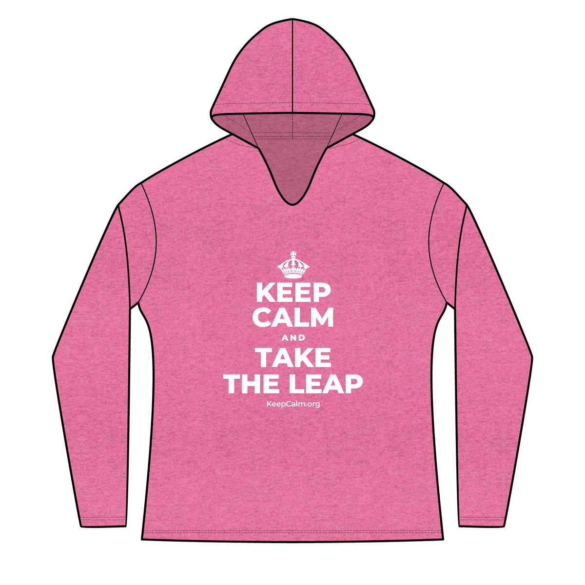 KEEP CALM AND TAKE THE LEAP Women's Long Sleeve Hoodie