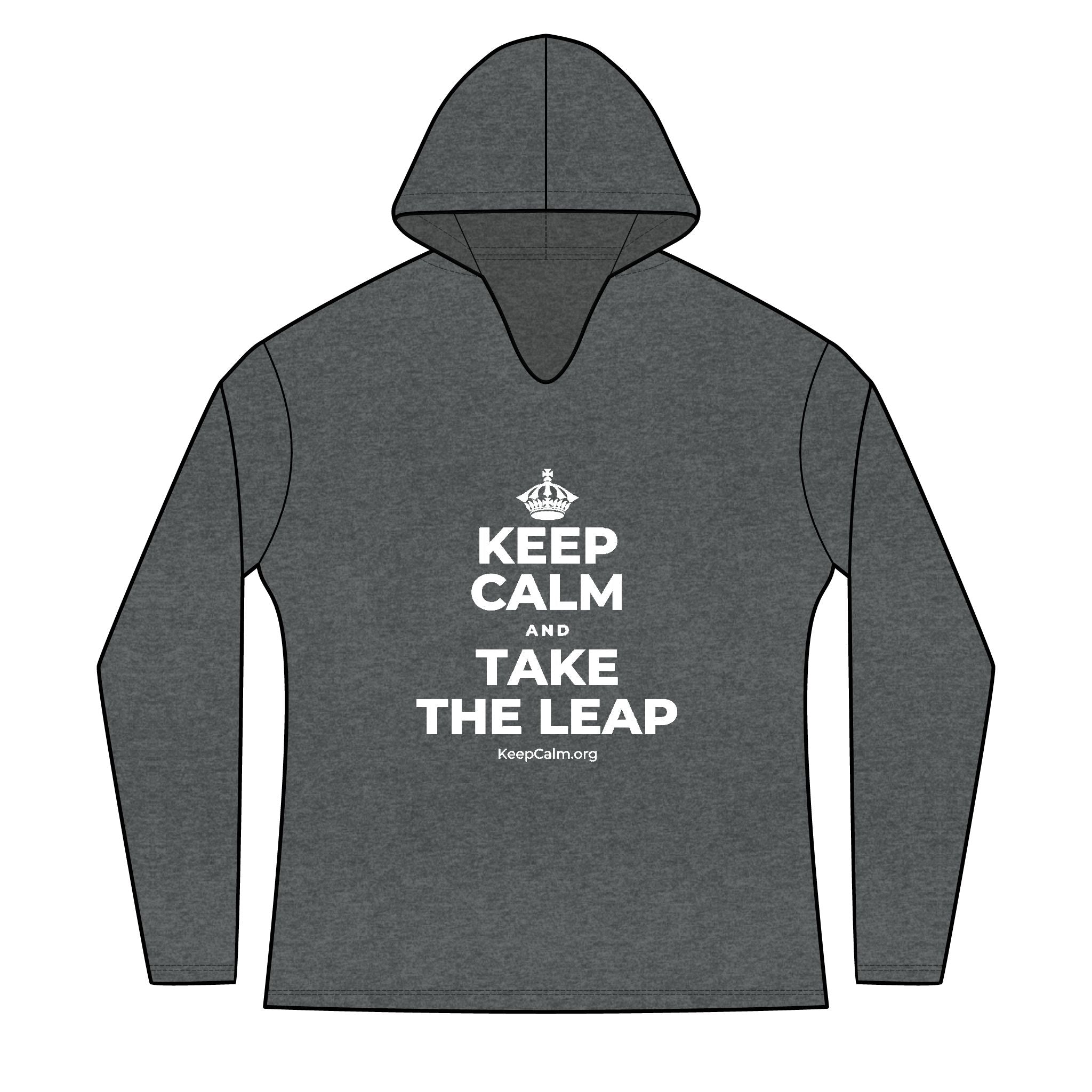 KEEP CALM AND TAKE THE LEAP Women's Long Sleeve Hoodie