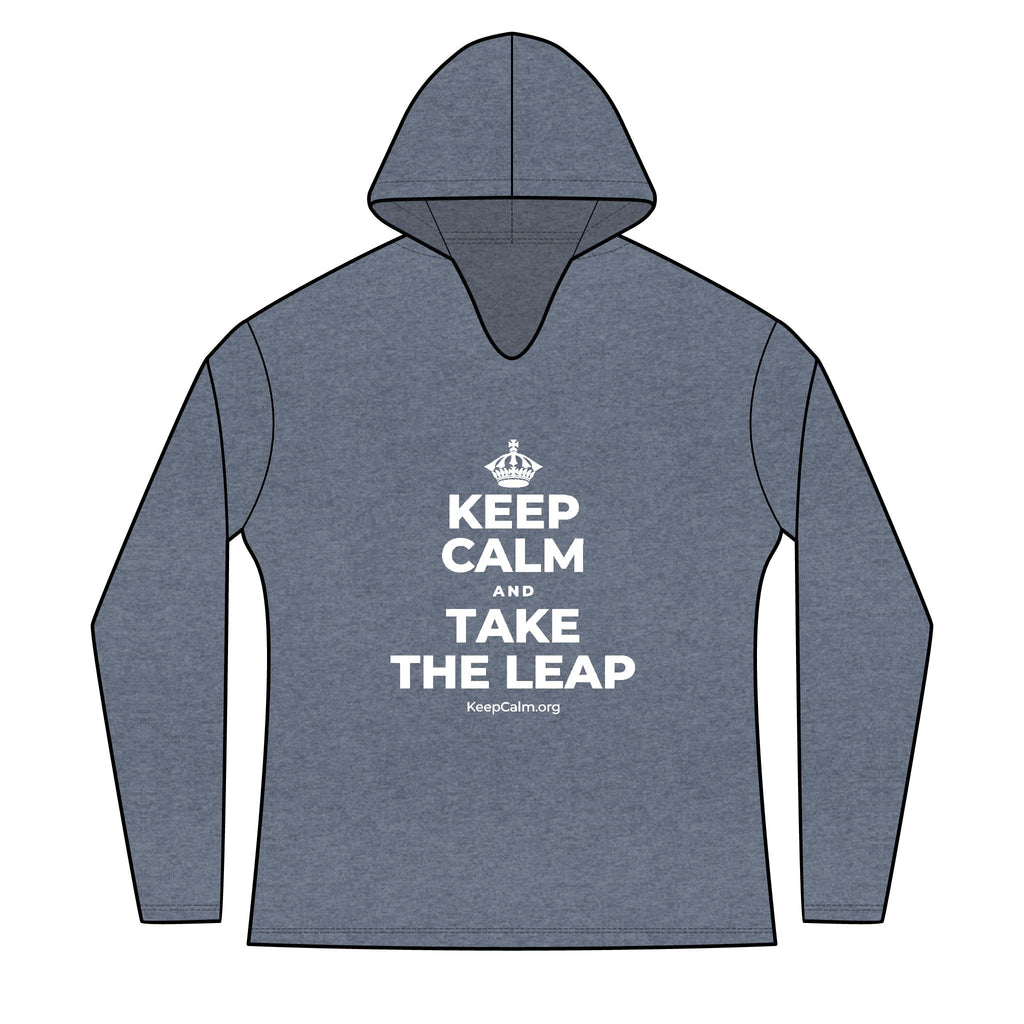 KEEP CALM AND TAKE THE LEAP Women's Long Sleeve Hoodie