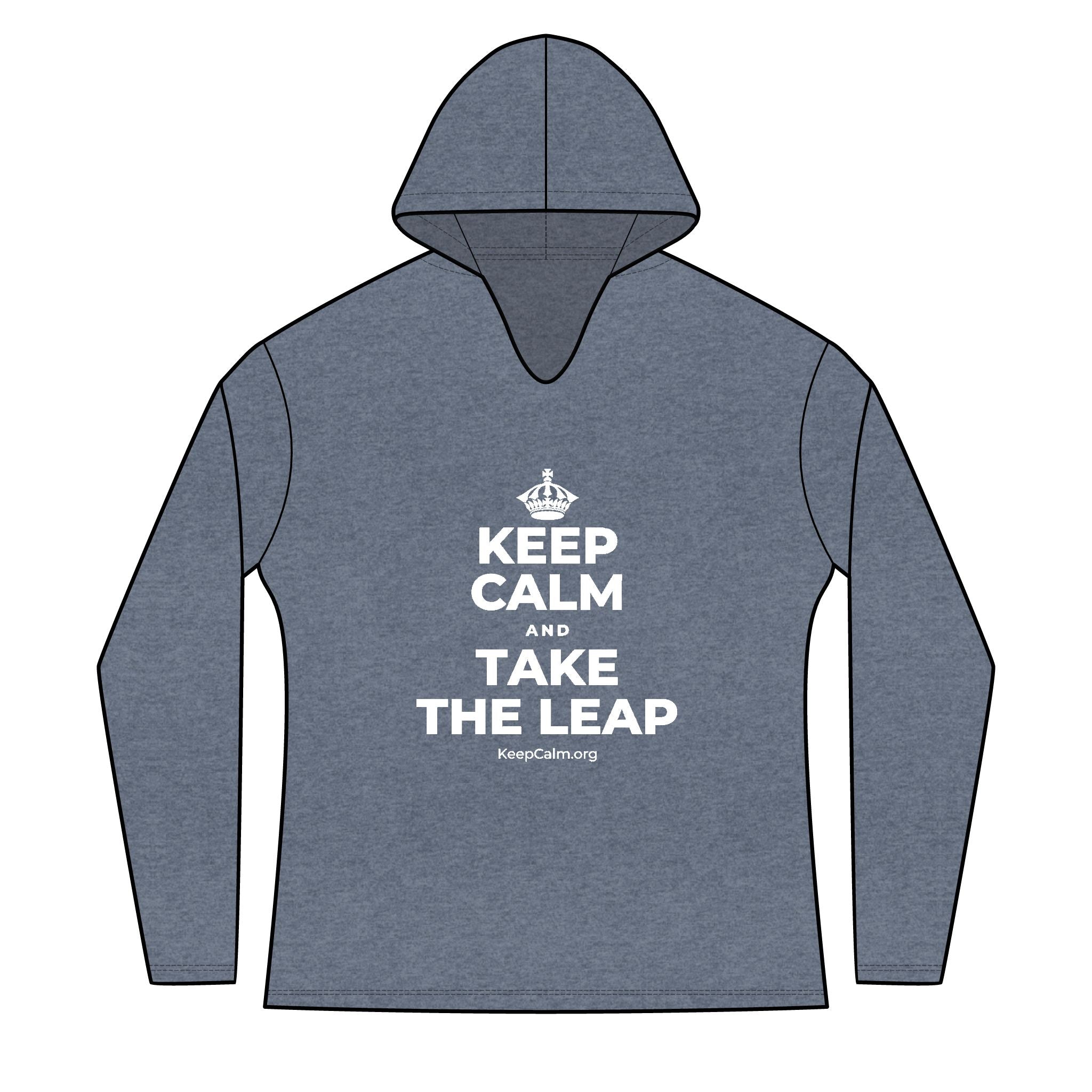 KEEP CALM AND TAKE THE LEAP Women's Long Sleeve Hoodie