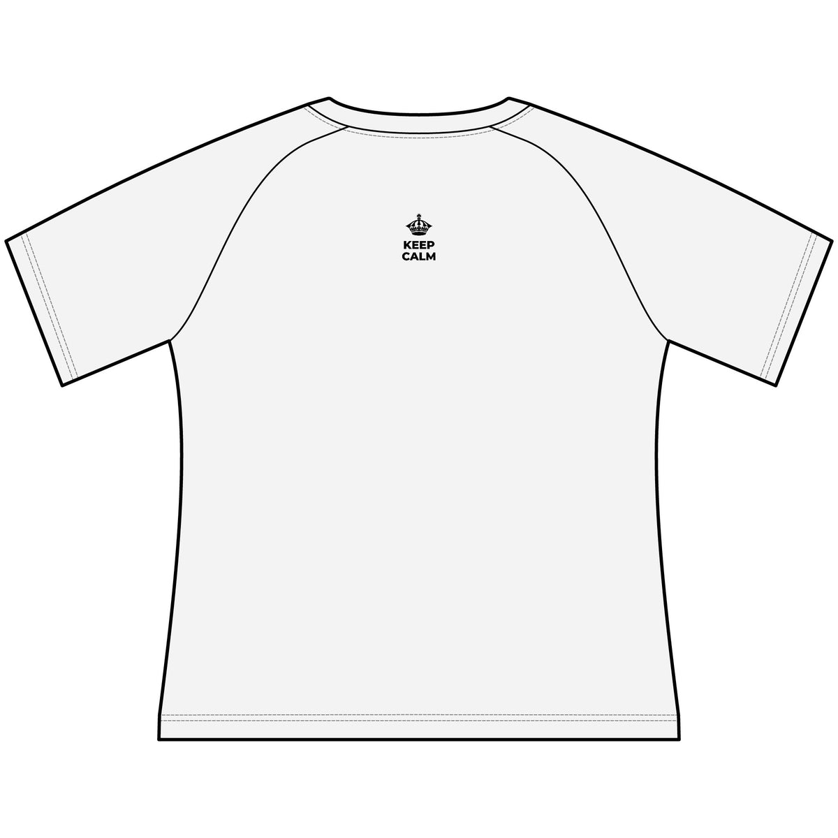 KEEP CALM AND LET THE SMILE OUT Women's Raglan Tee