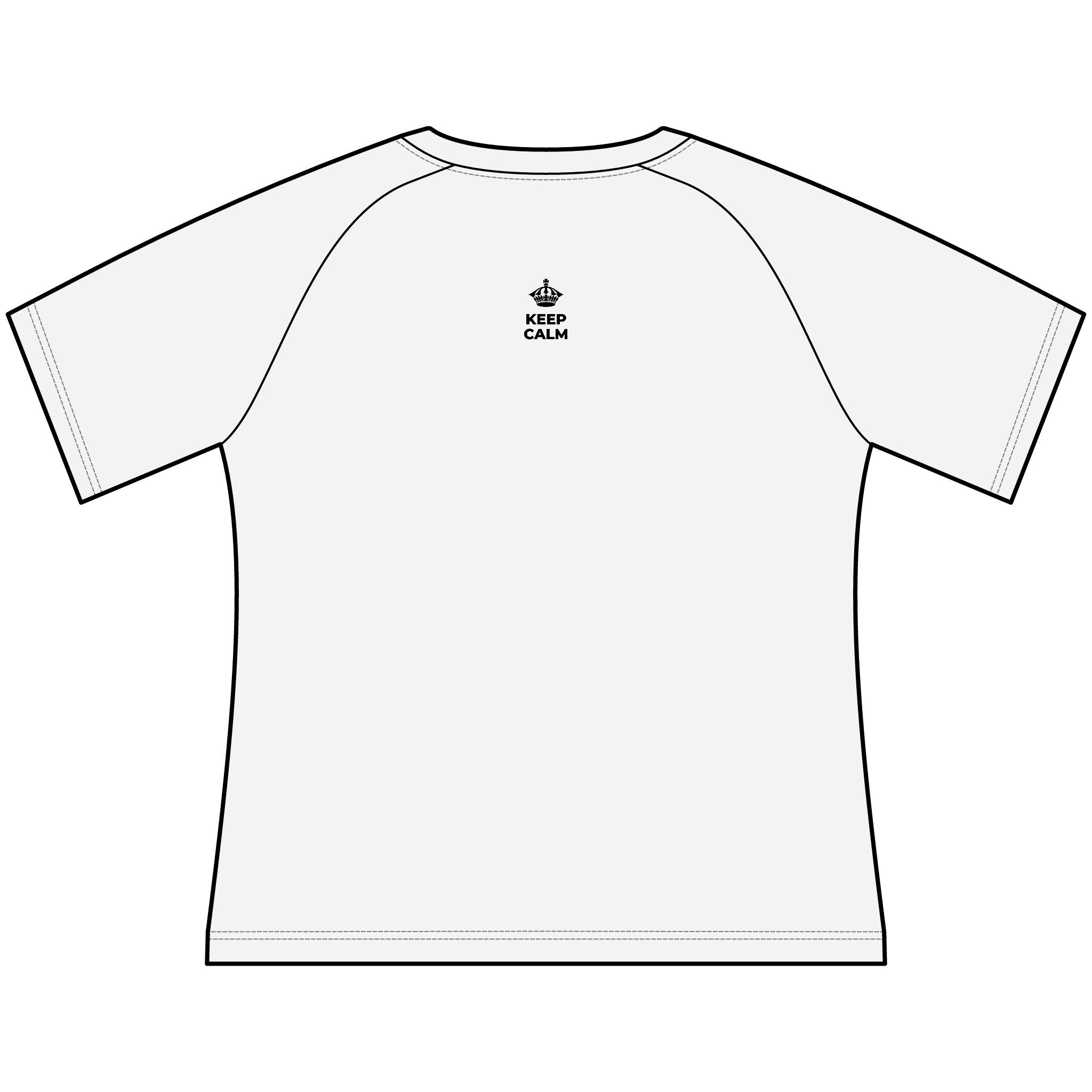 KEEP CALM AND LET THE SMILE OUT Women's Raglan Tee
