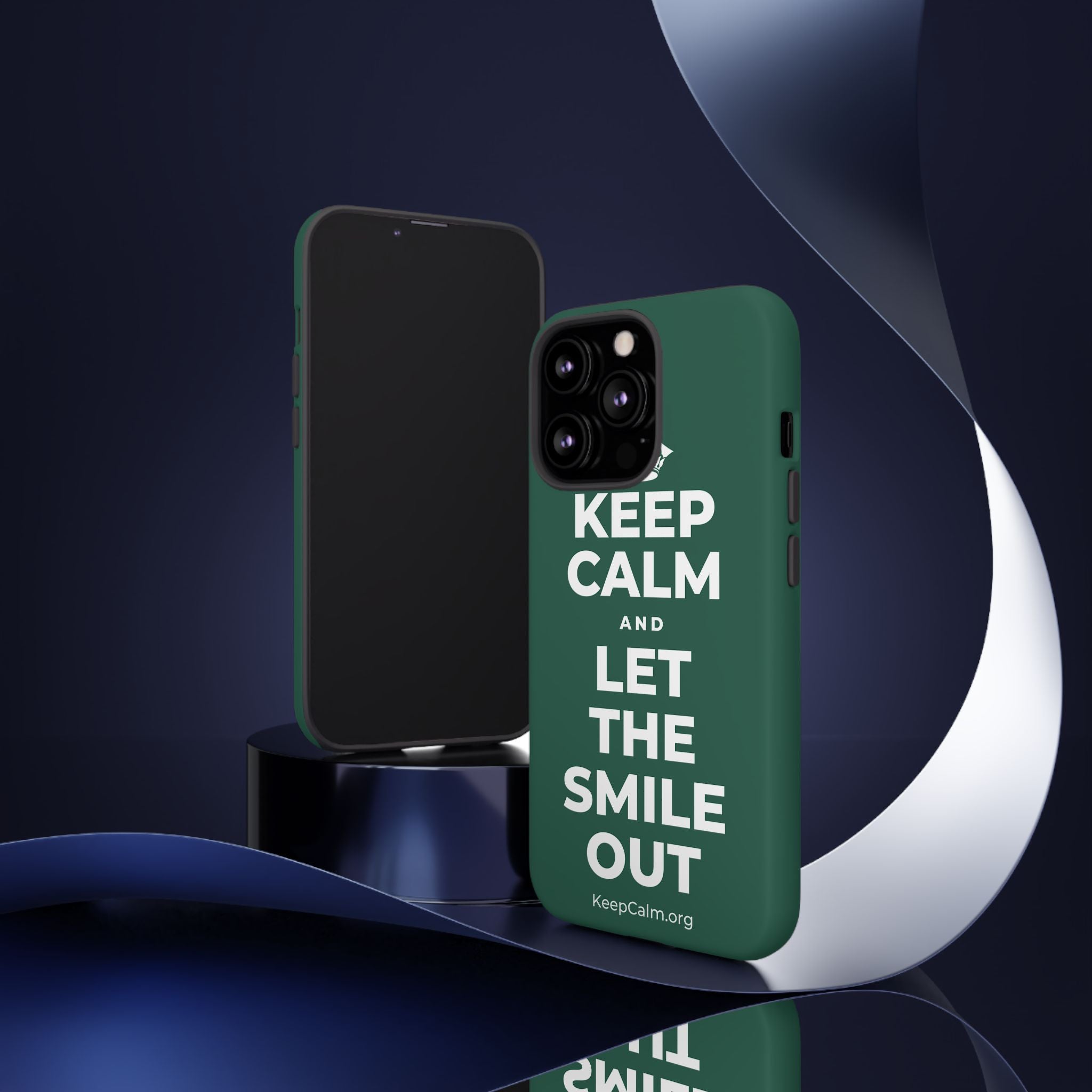 KEEP CALM AND LET THE SMILE OUT Phone Case