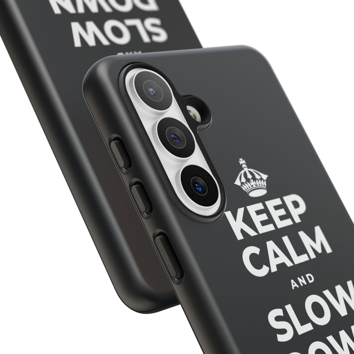 KEEP CALM AND SLOW DOWN WITH THE SEASON Phone Case (Dark)