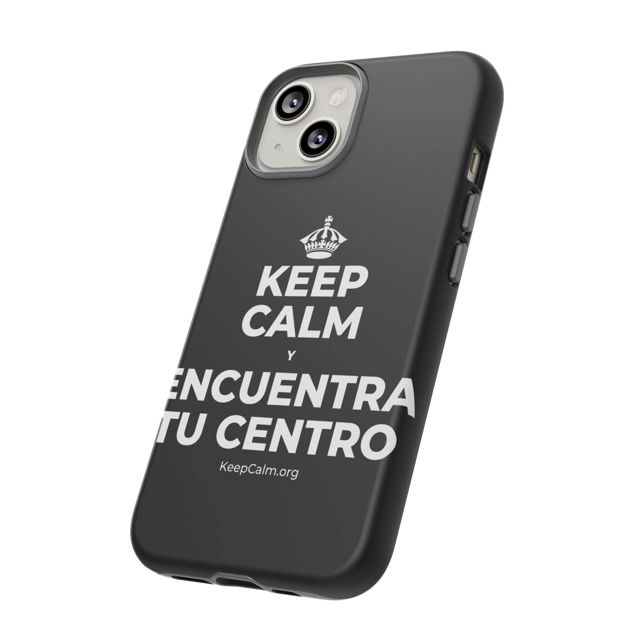 KEEP CALM Y ENCUENTRA TU CENTRO Phone Case (Dark)