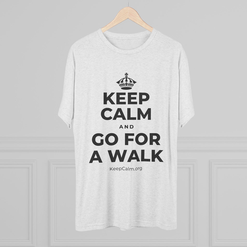 KEEP CALM AND GO FOR A WALK Tri-Blend Tee