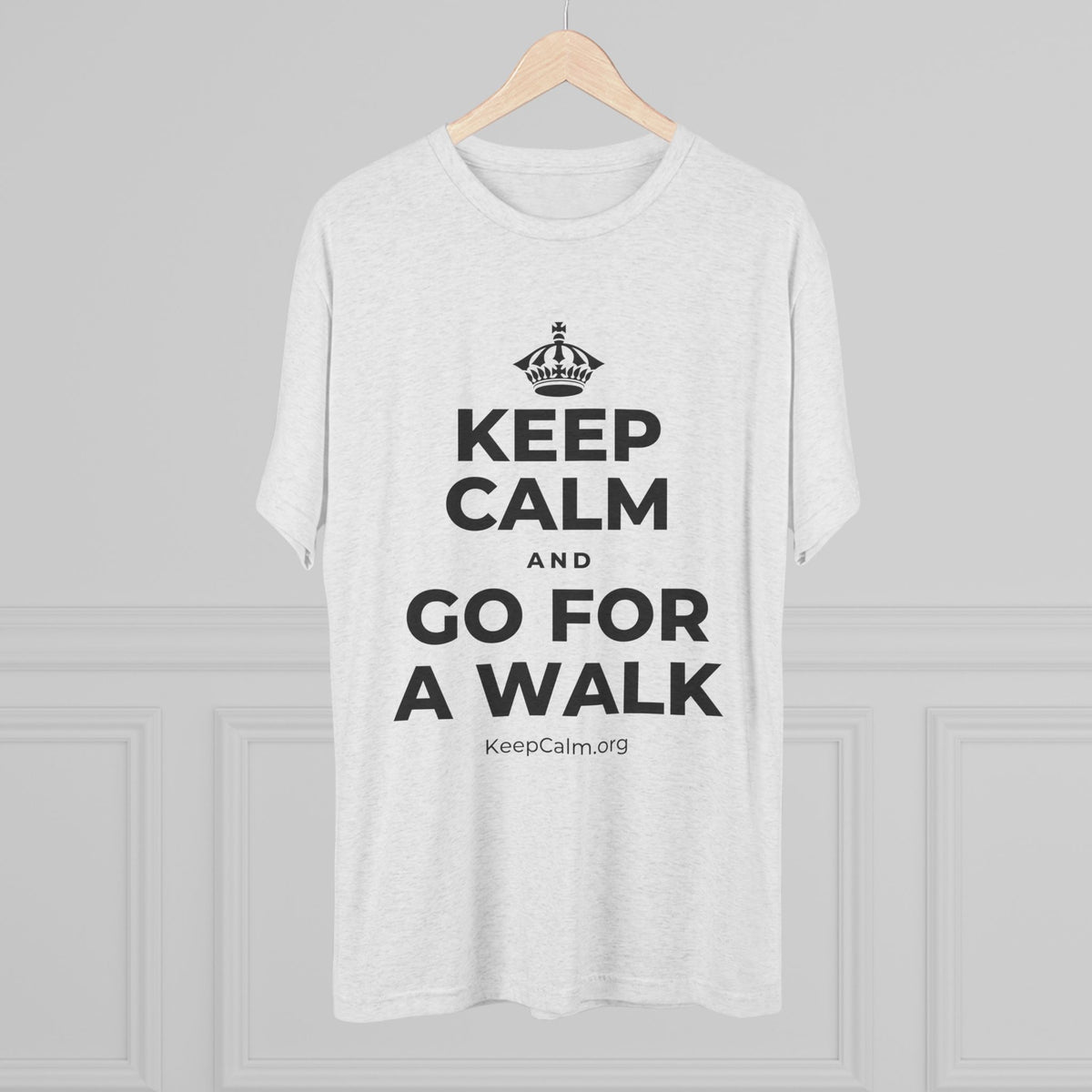KEEP CALM AND GO FOR A WALK Tri-Blend Tee