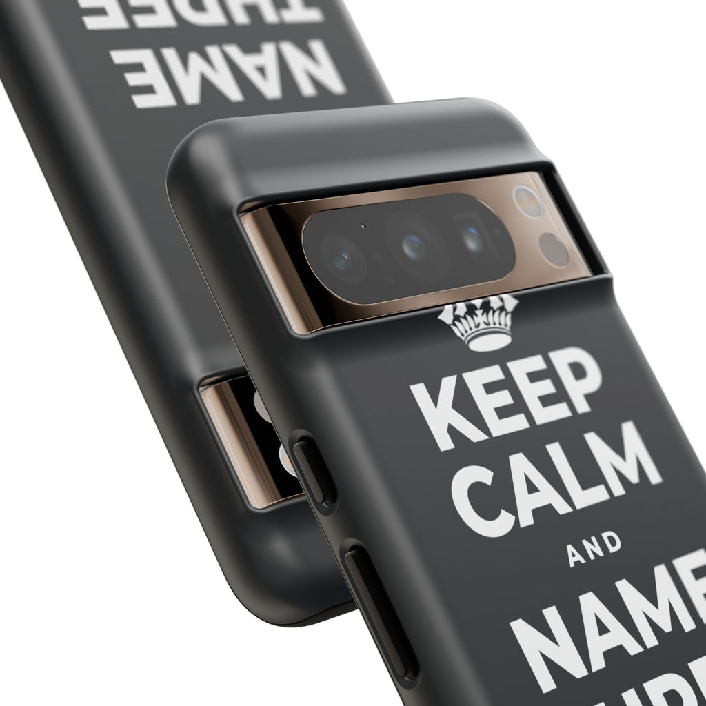 KEEP CALM AND NAME THREE GOOD THINGS Phone Case (Dark)