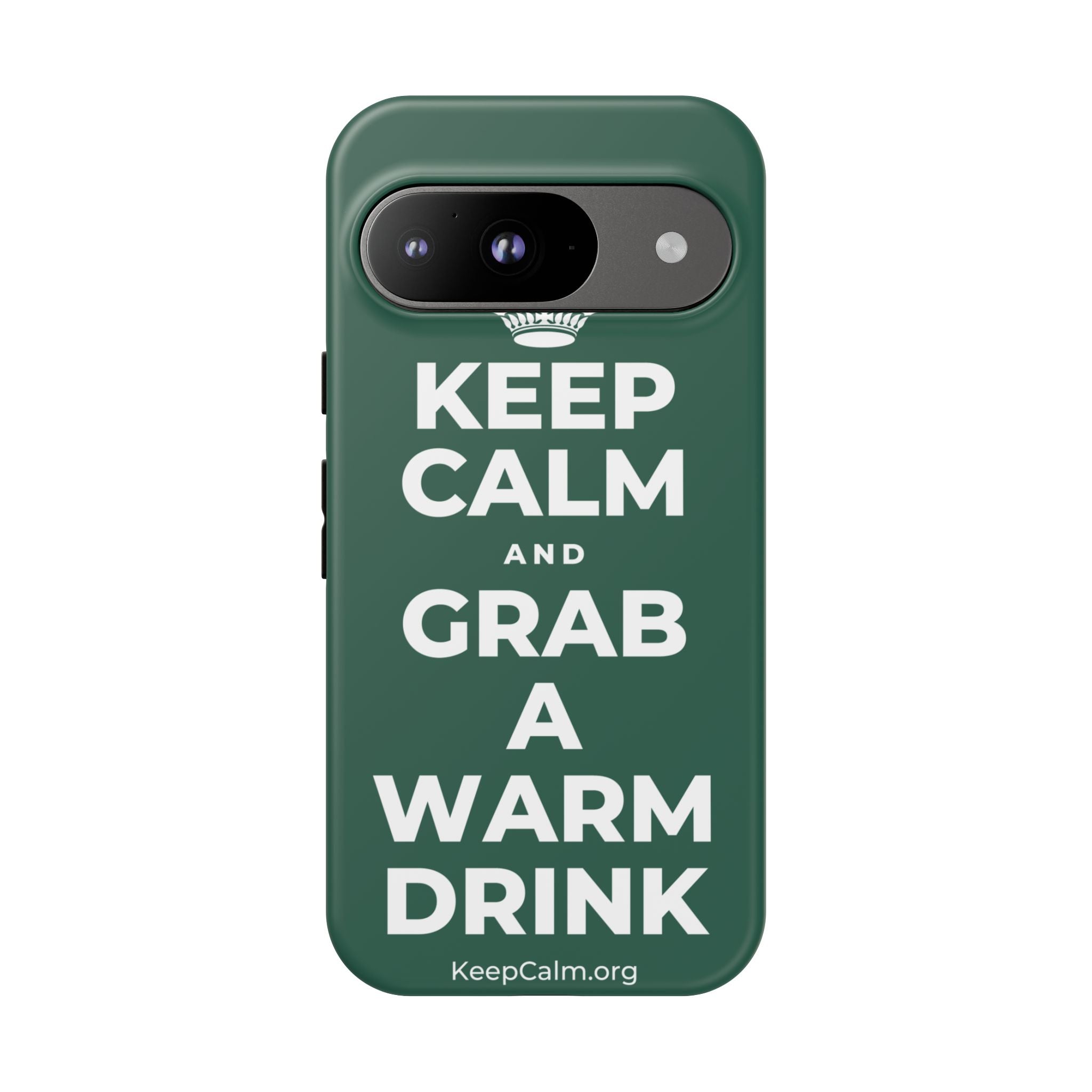 KEEP CALM AND GRAB A WARM DRINK Phone Case