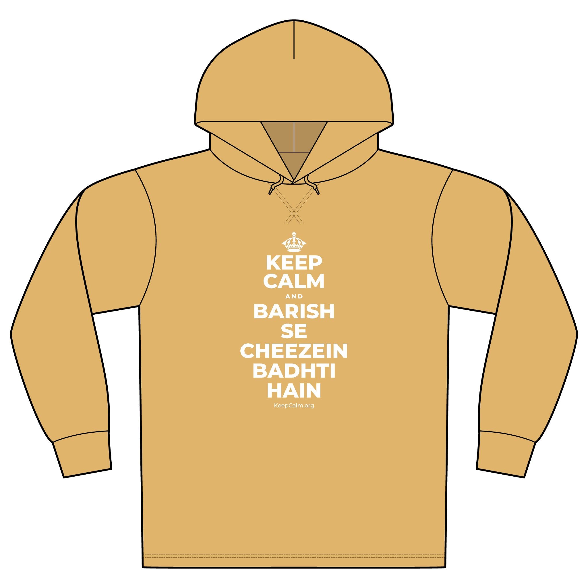 KEEP CALM AND BARISH SE CHEEZEIN BADHTI HAIN Organic Hoodie Tee