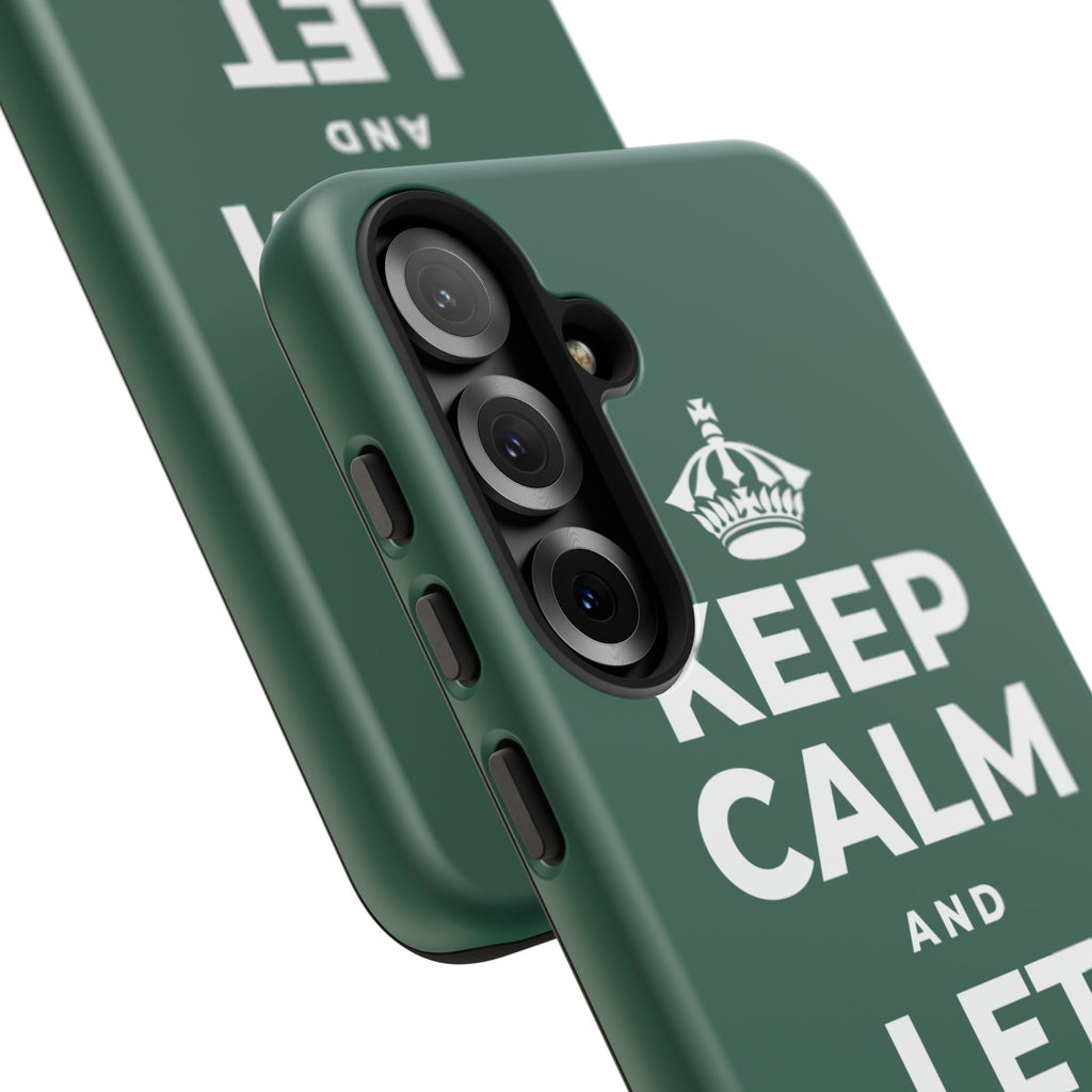 KEEP CALM AND LET PEOPLE IN Phone Case