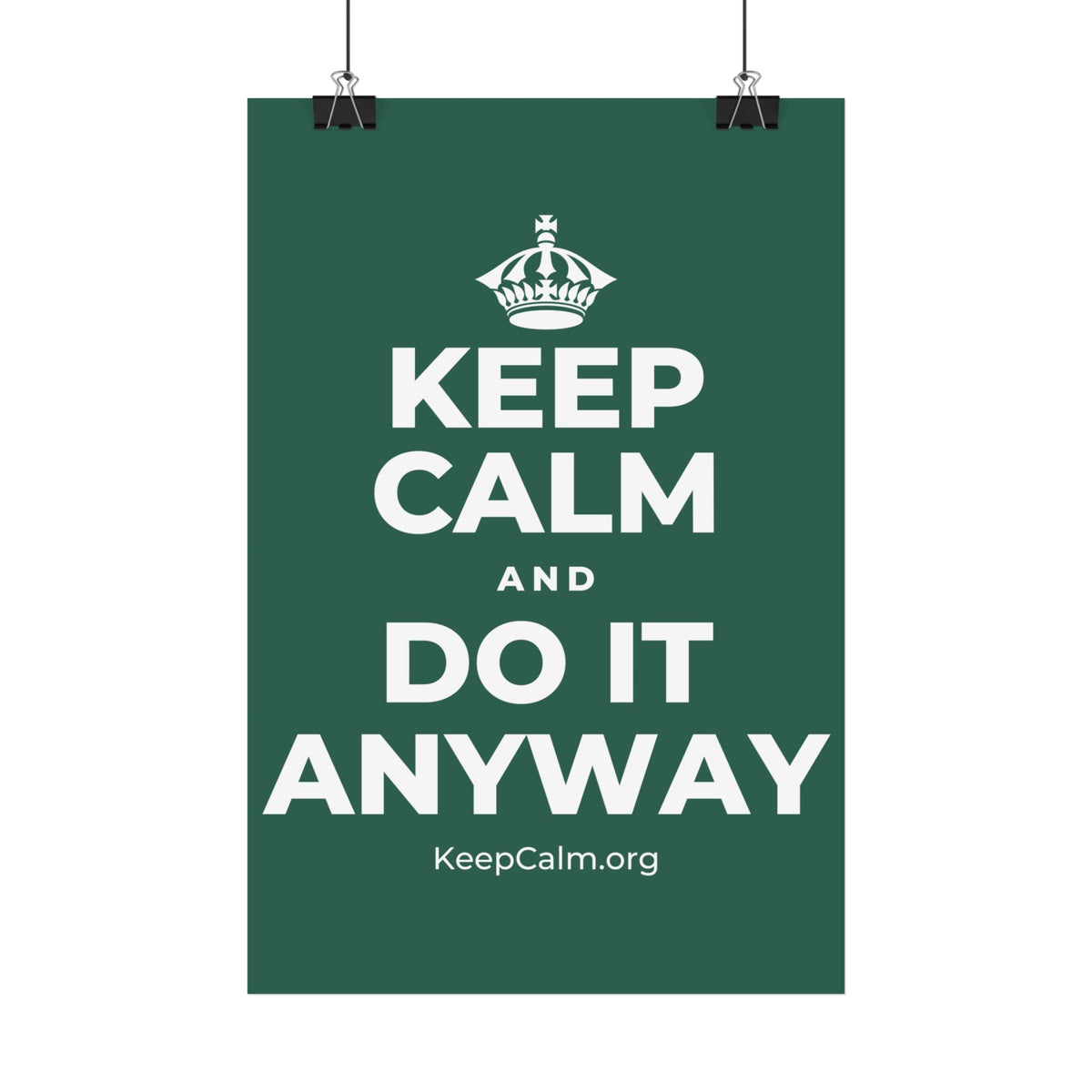 KEEP CALM AND DO IT ANYWAY Satin Poster