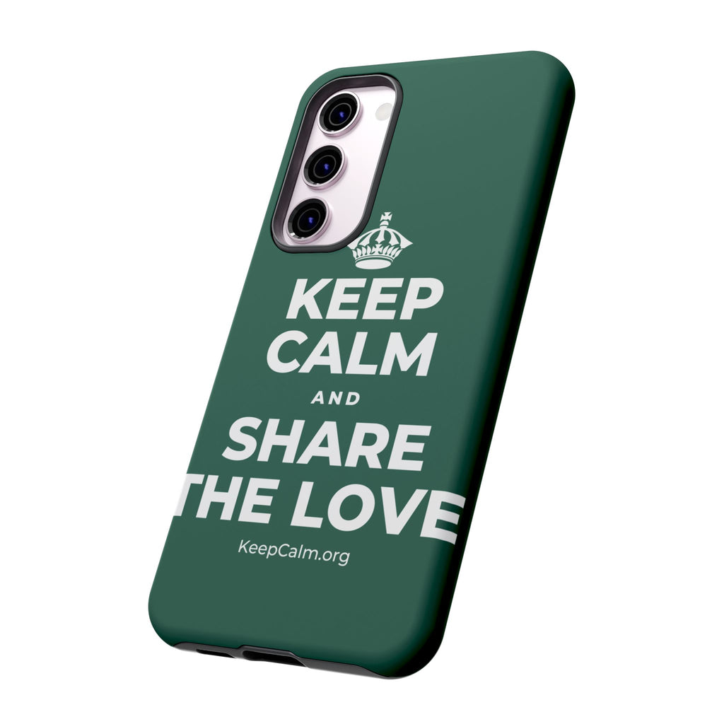 KEEP CALM AND SHARE THE LOVE Phone Case
