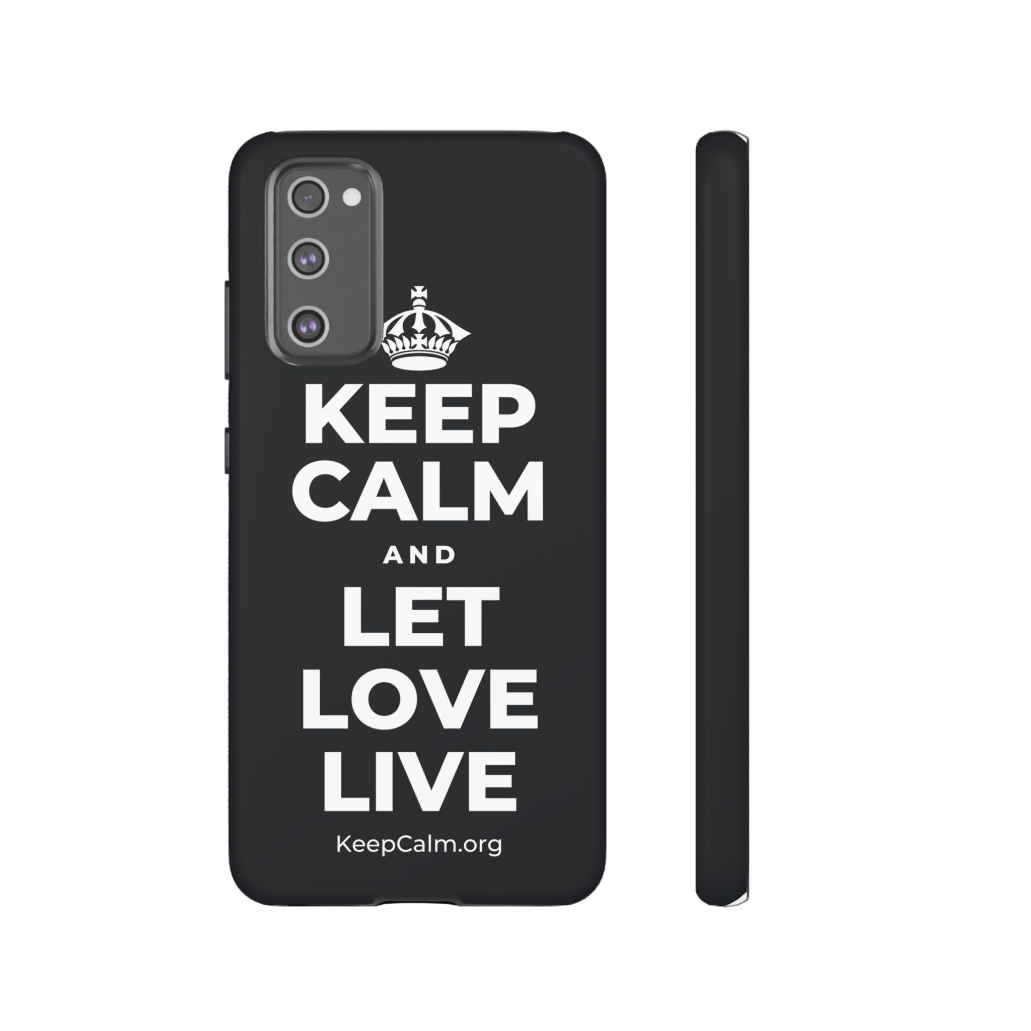 KEEP CALM AND LET LOVE LIVE Phone Case (Dark)