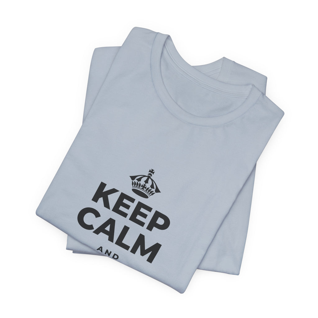 KEEP CALM AND PAY IT FORWARD T-Shirt (White–Asphalt)