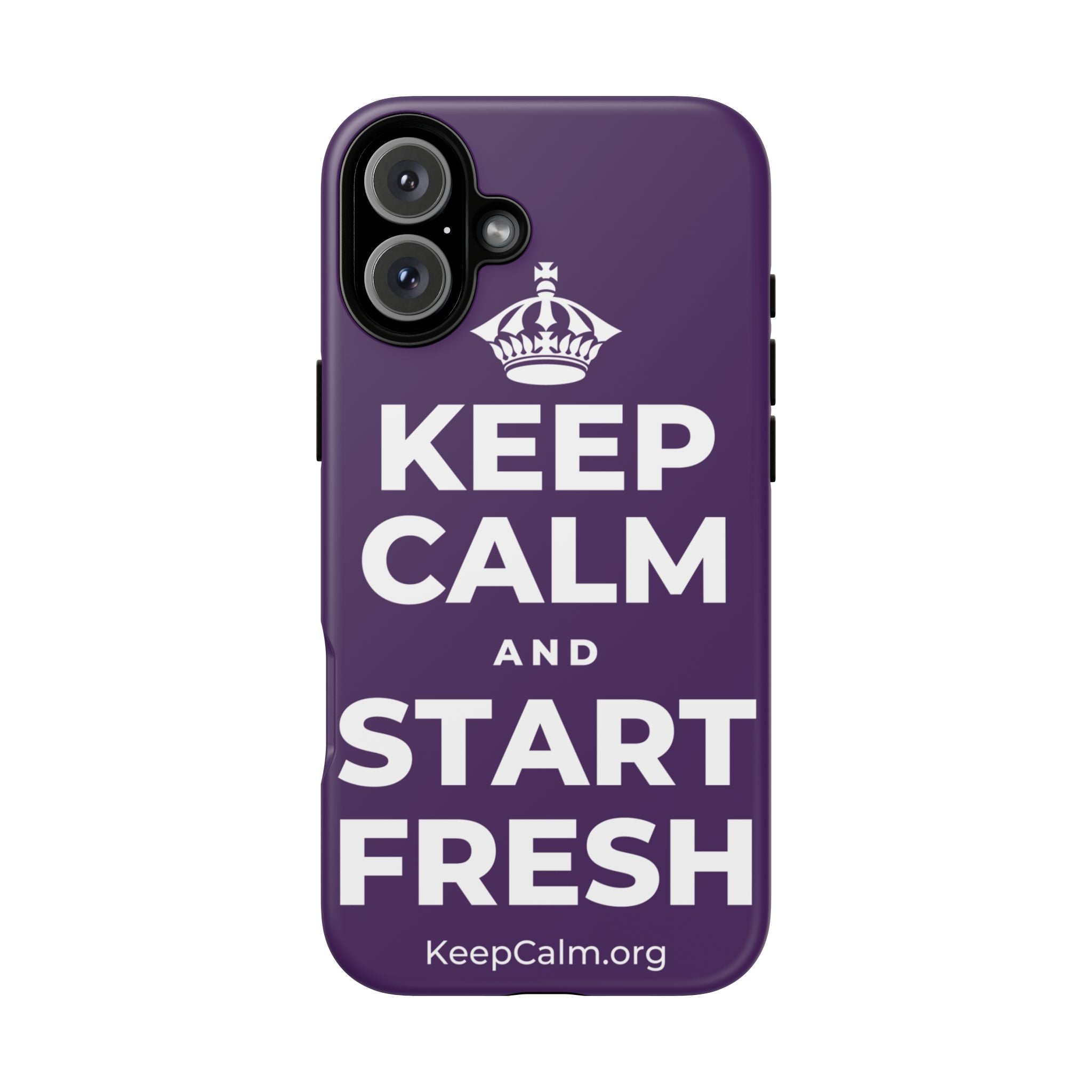 KEEP CALM AND START FRESH Phone Case
