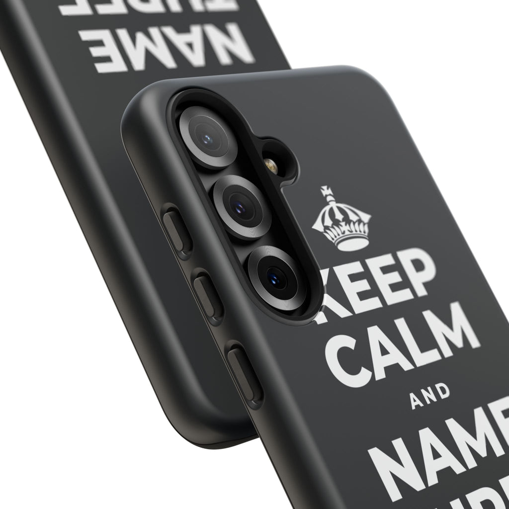 KEEP CALM AND NAME THREE GOOD THINGS Phone Case (Dark)