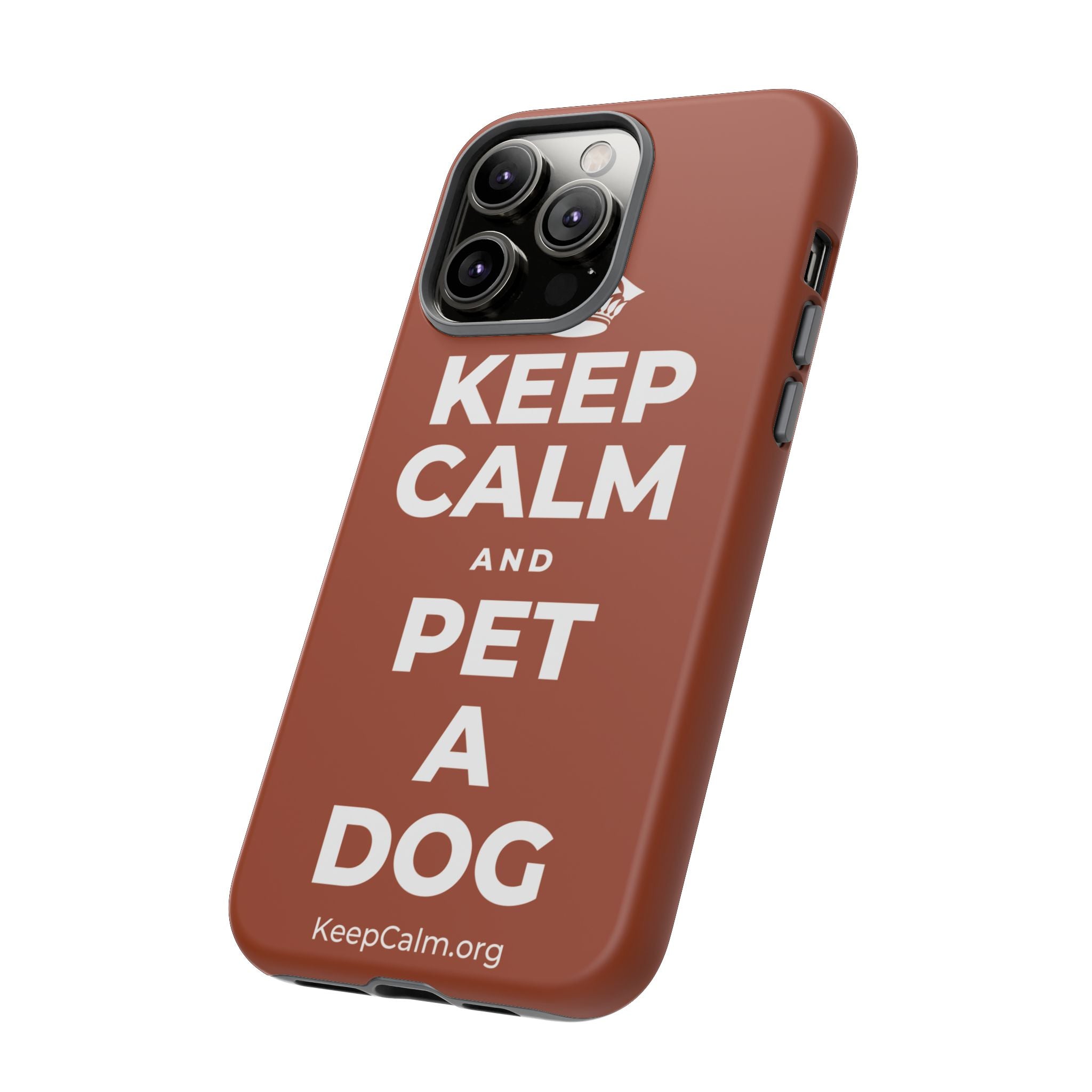 KEEP CALM AND PET A DOG Phone Case