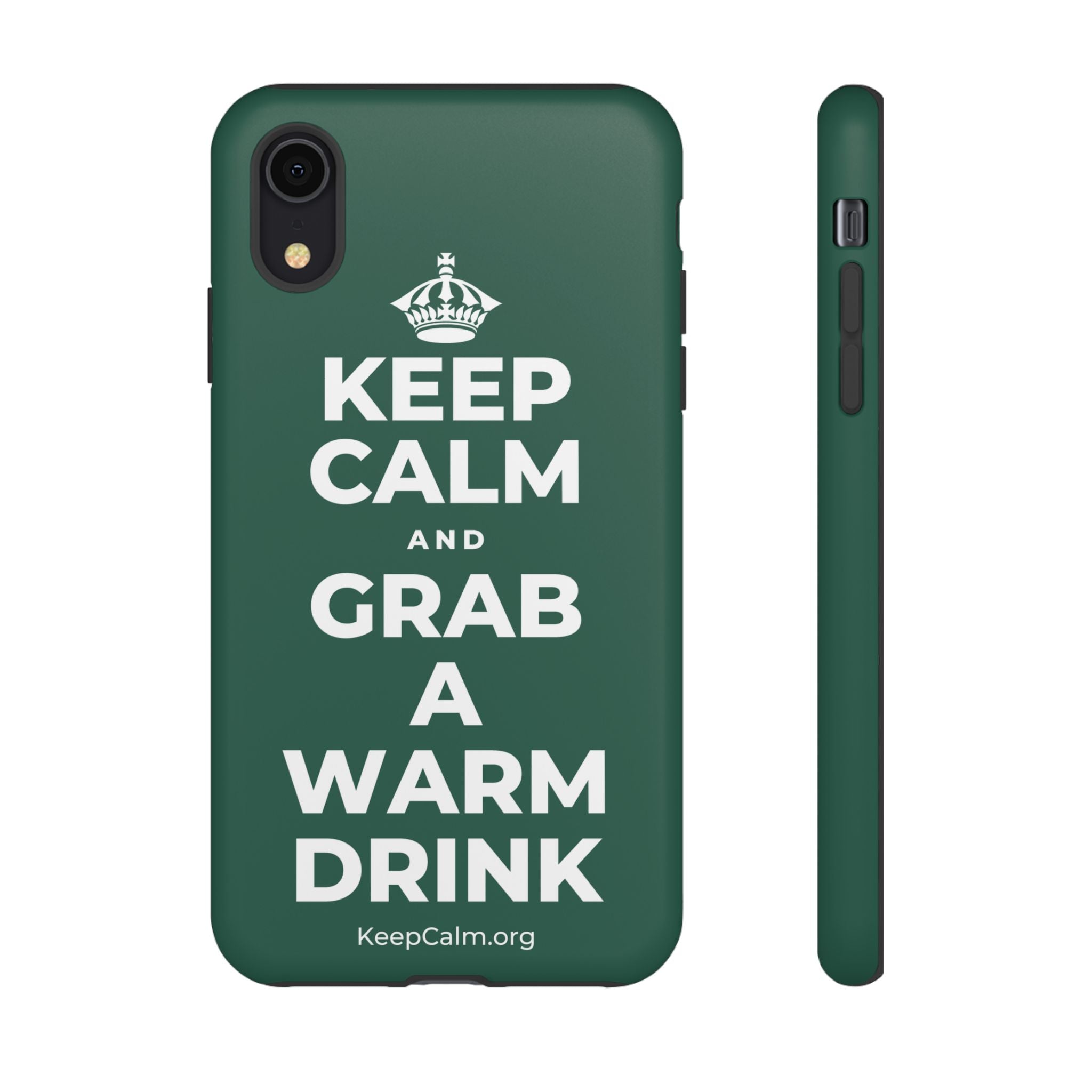 KEEP CALM AND GRAB A WARM DRINK Phone Case
