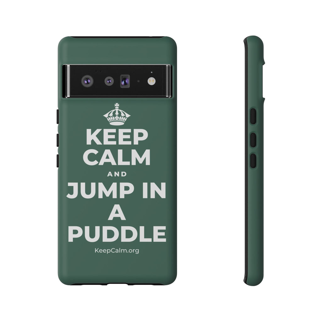 KEEP CALM AND JUMP IN A PUDDLE Phone Case