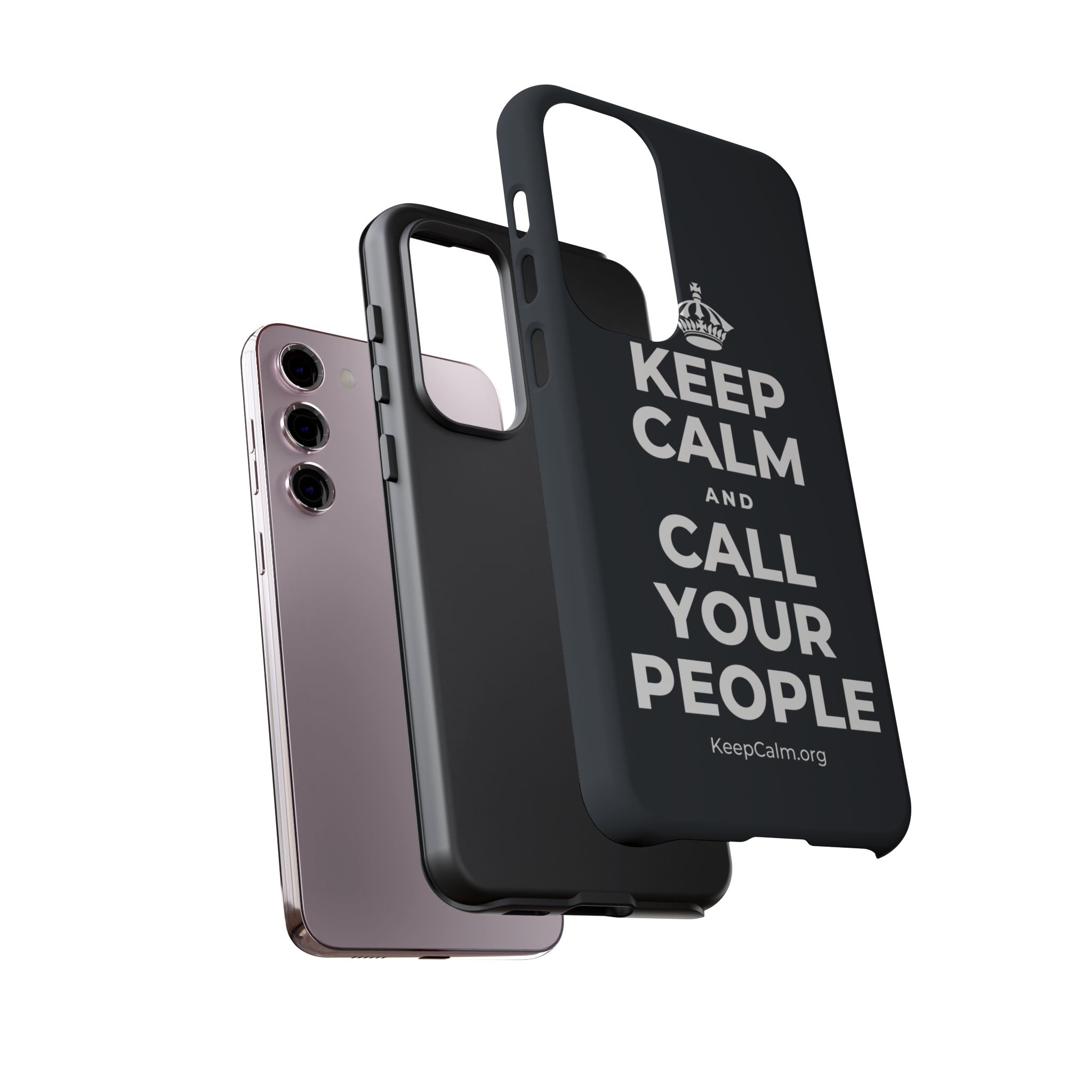 KEEP CALM AND CALL YOUR PEOPLE Phone Case (Dark)