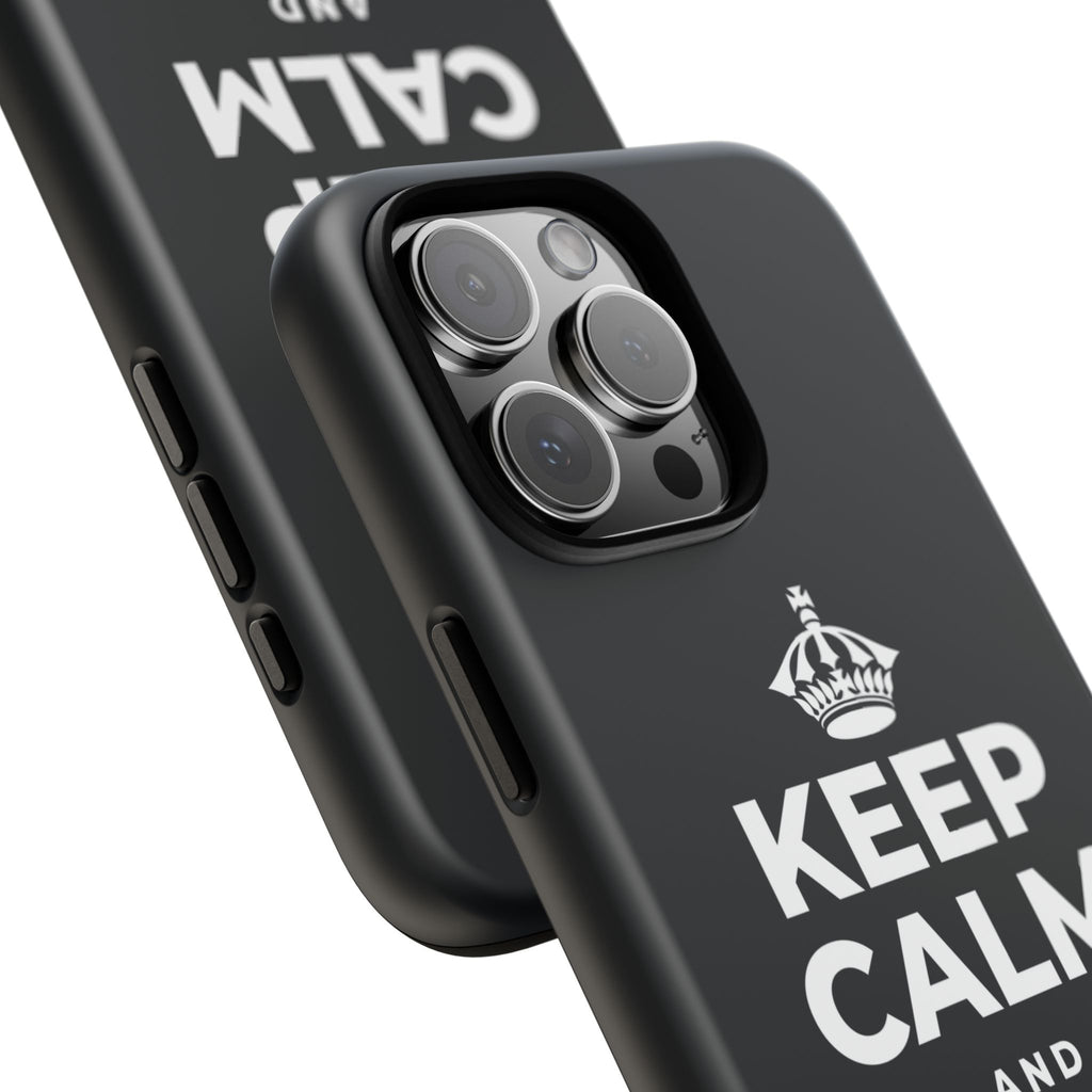 KEEP CALM AND BREATHE Phone Case (Dark)