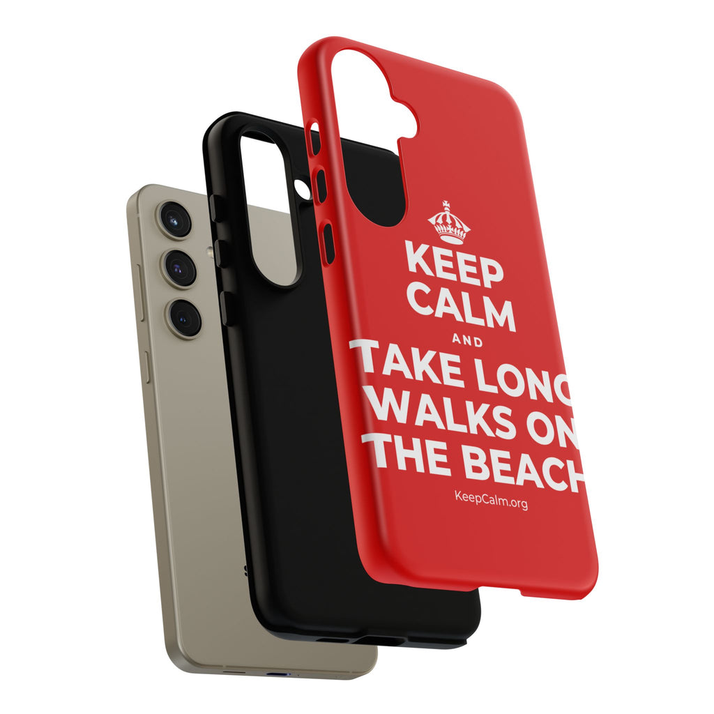 KEEP CALM AND TAKE LONG WALKS ON THE BEACH Phone Case