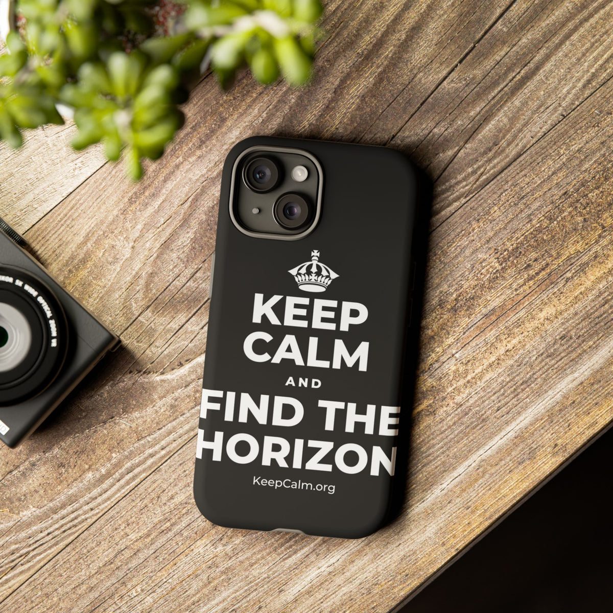 KEEP CALM AND FIND THE HORIZON Phone Case