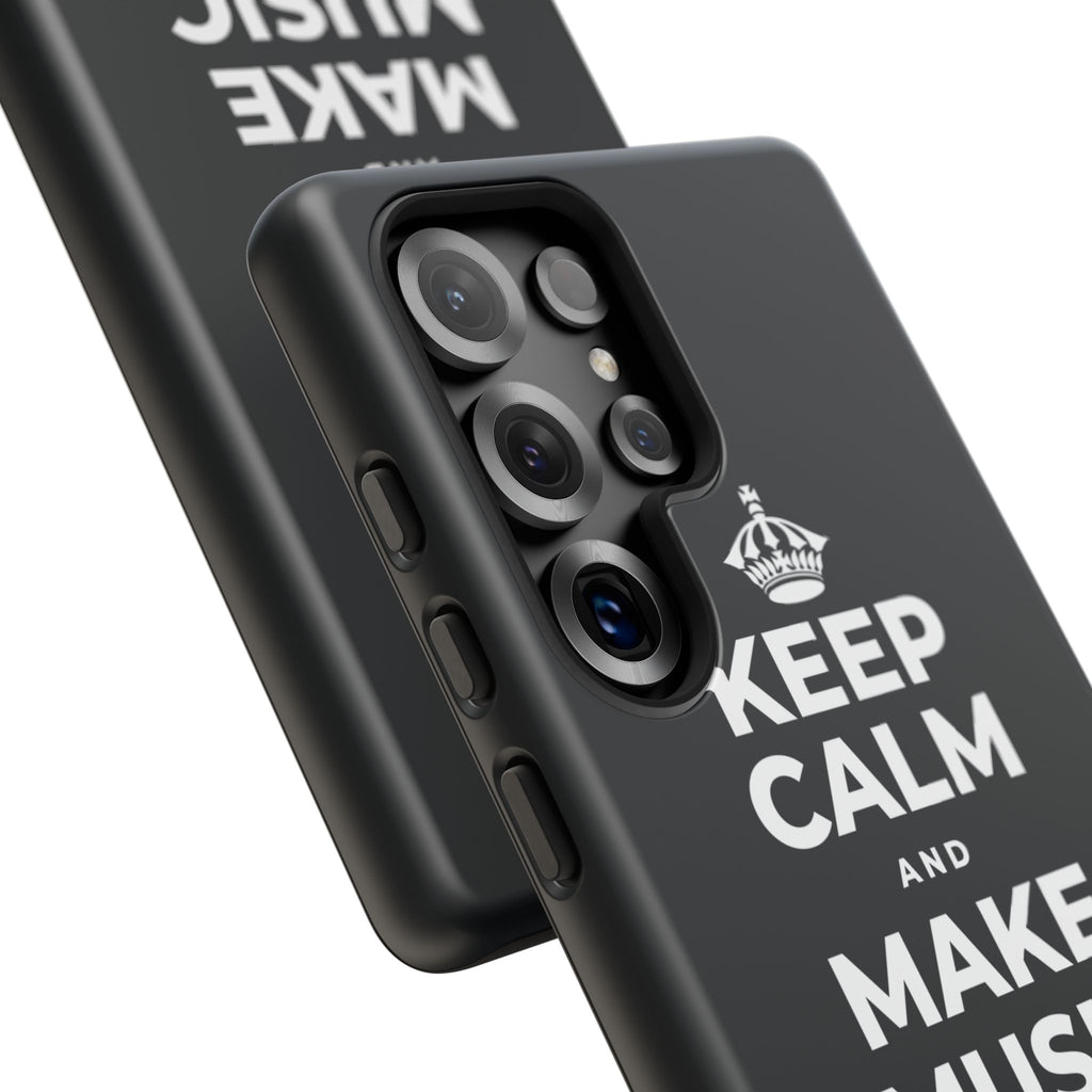 KEEP CALM AND MAKE MUSIC THAT HEALS Phone Case (Dark)